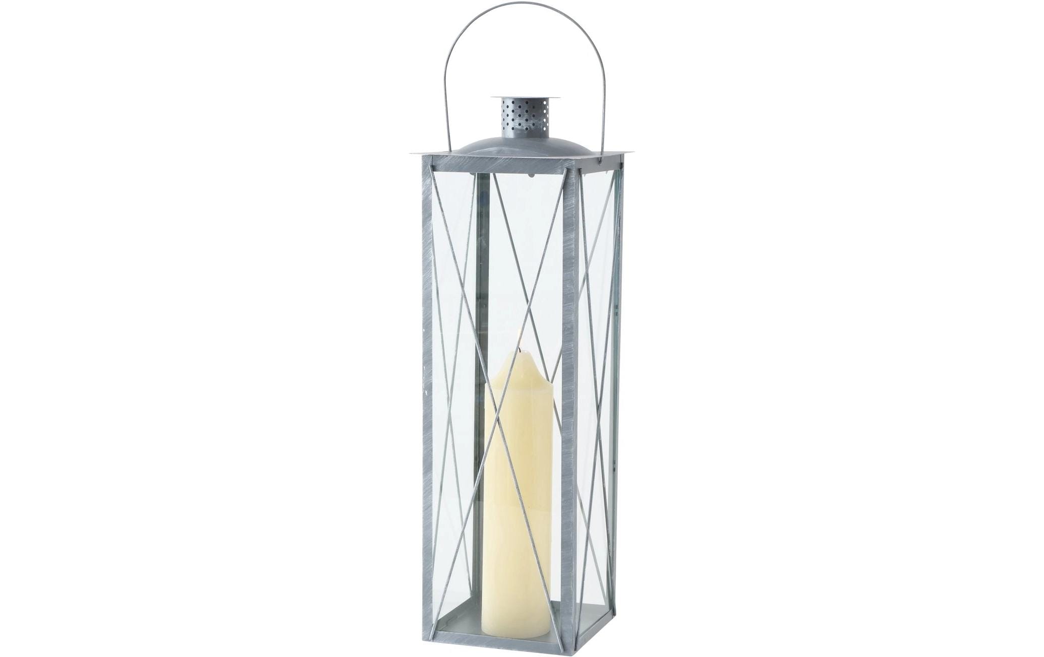 Boltze Laterne Farol 4-teilig, Grau/Transparent
