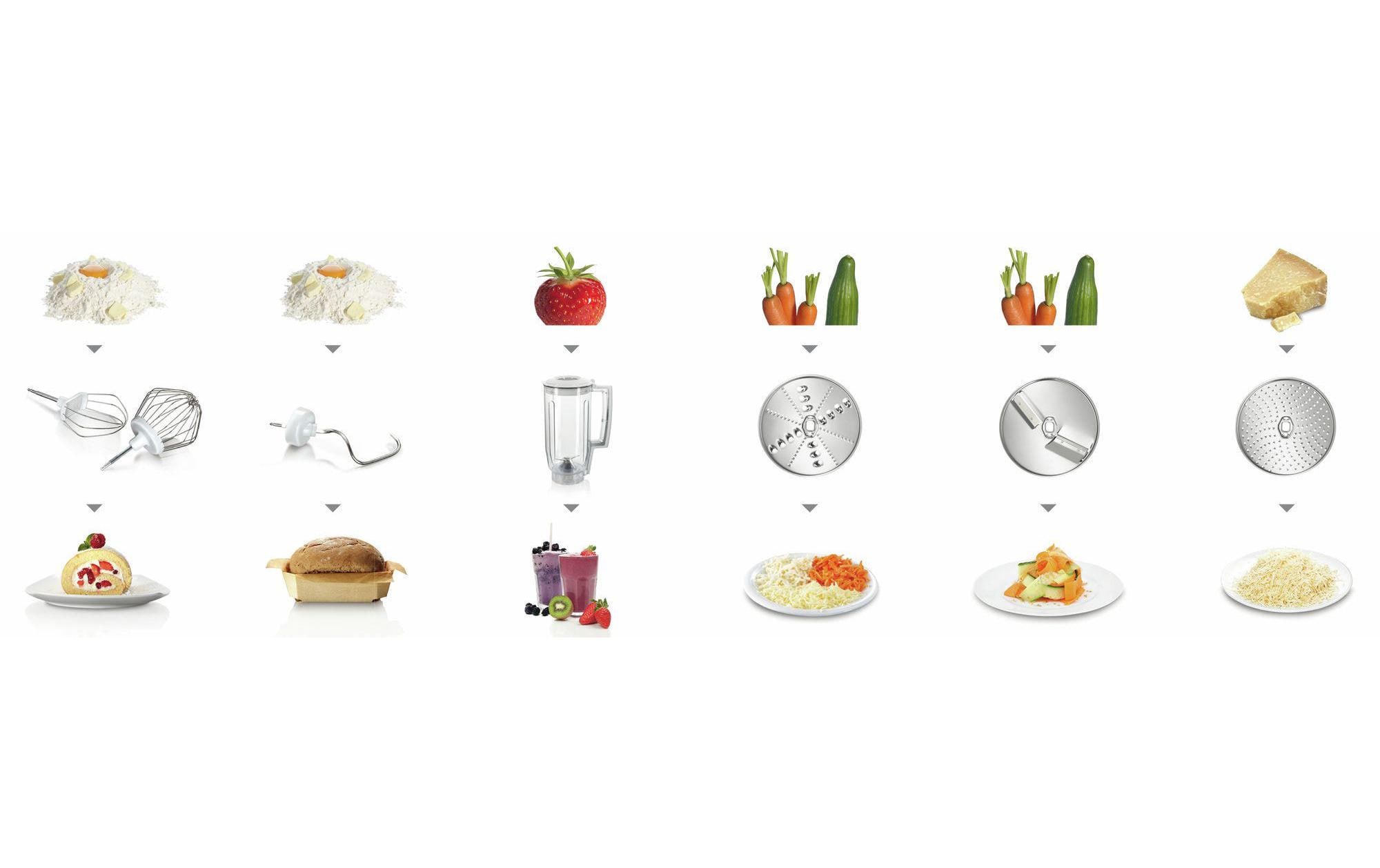 Bosch Küchenmaschine MUM58720 Rot/Silber Bosch Küchenmaschine MUM58720 Rot/Silber