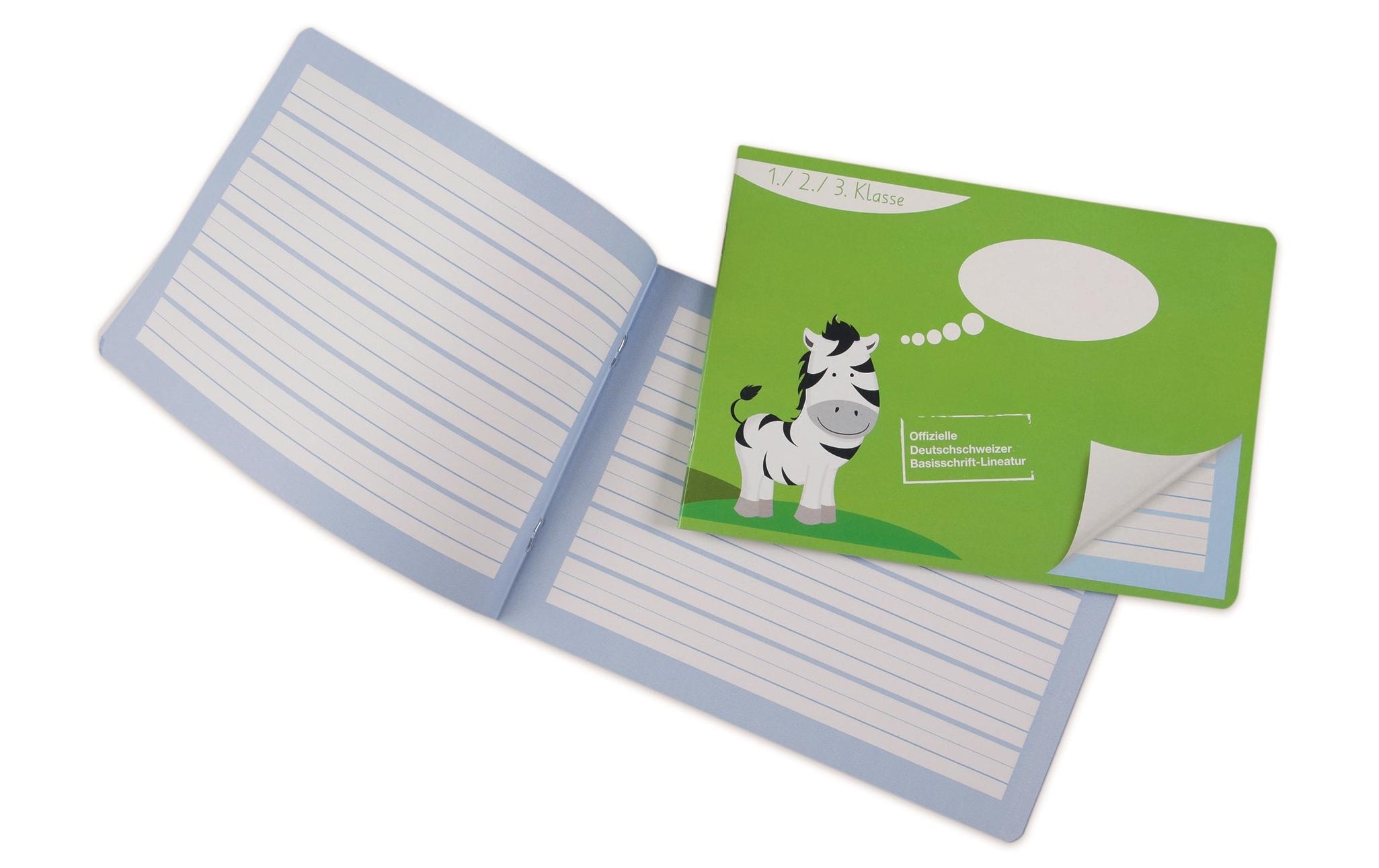 ELCO Schulheft A4, Liniert, Grün