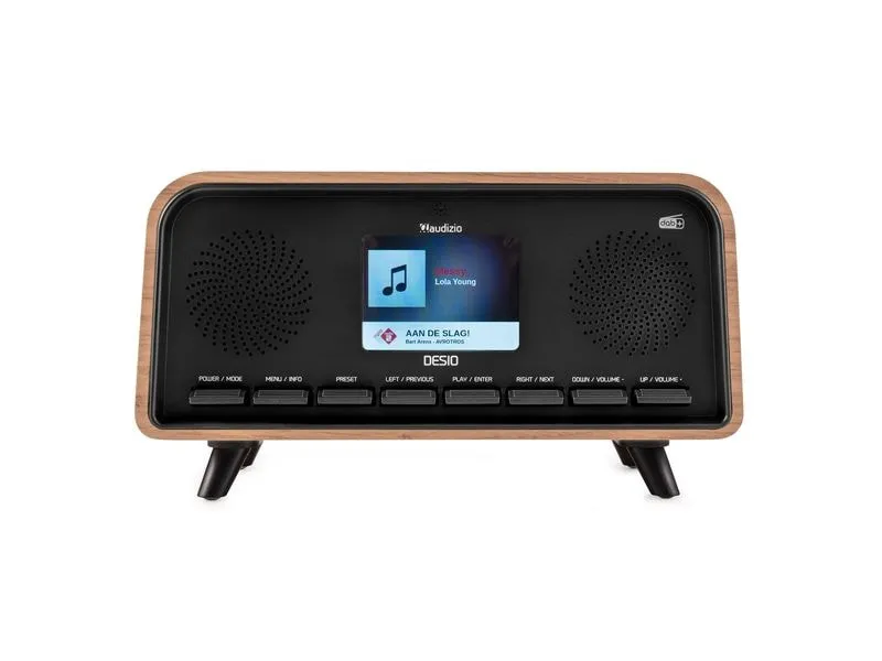 Audizio Desio-LWD Retro DAB+ Radio, Stereo, BT, holzfarben Beige Audizio Desio-LWD Retro DAB+ Radio, Stereo, BT, holzfarben Beige