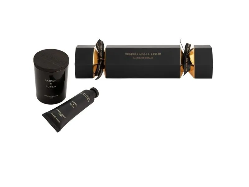Cerería Mollá Giftset Cracker Santal & Tonka Schwarz Gold Cerería Mollá Giftset Cracker Santal & Tonka Schwarz Gold