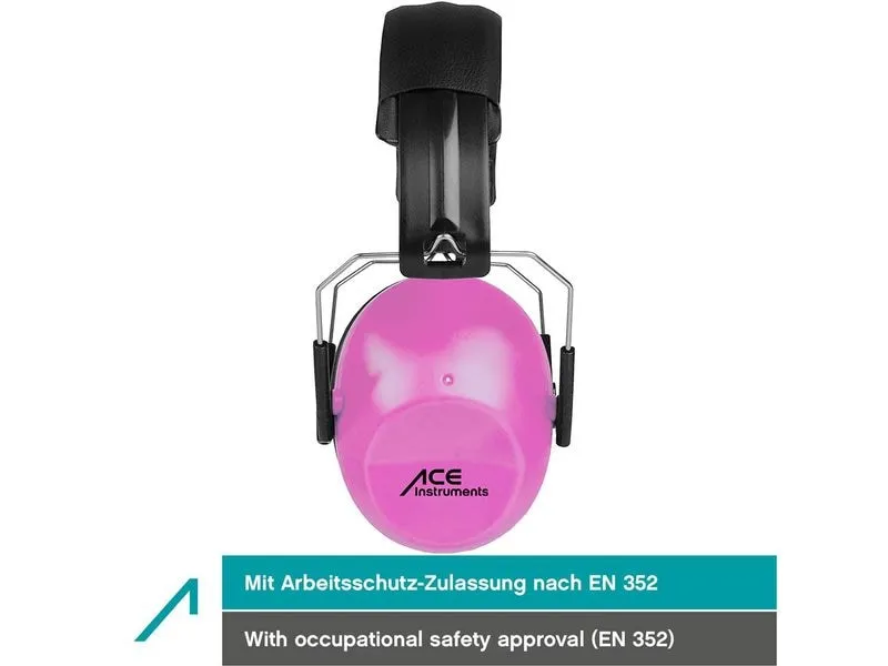 ACE SHH…! Gehörschutz ACE SHH EN 352-1 Zertifiziert, -26dB, Pink