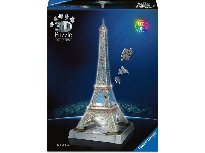 Ravensburger 3D Puzzle Iconics La Tour Eiffel with Light
