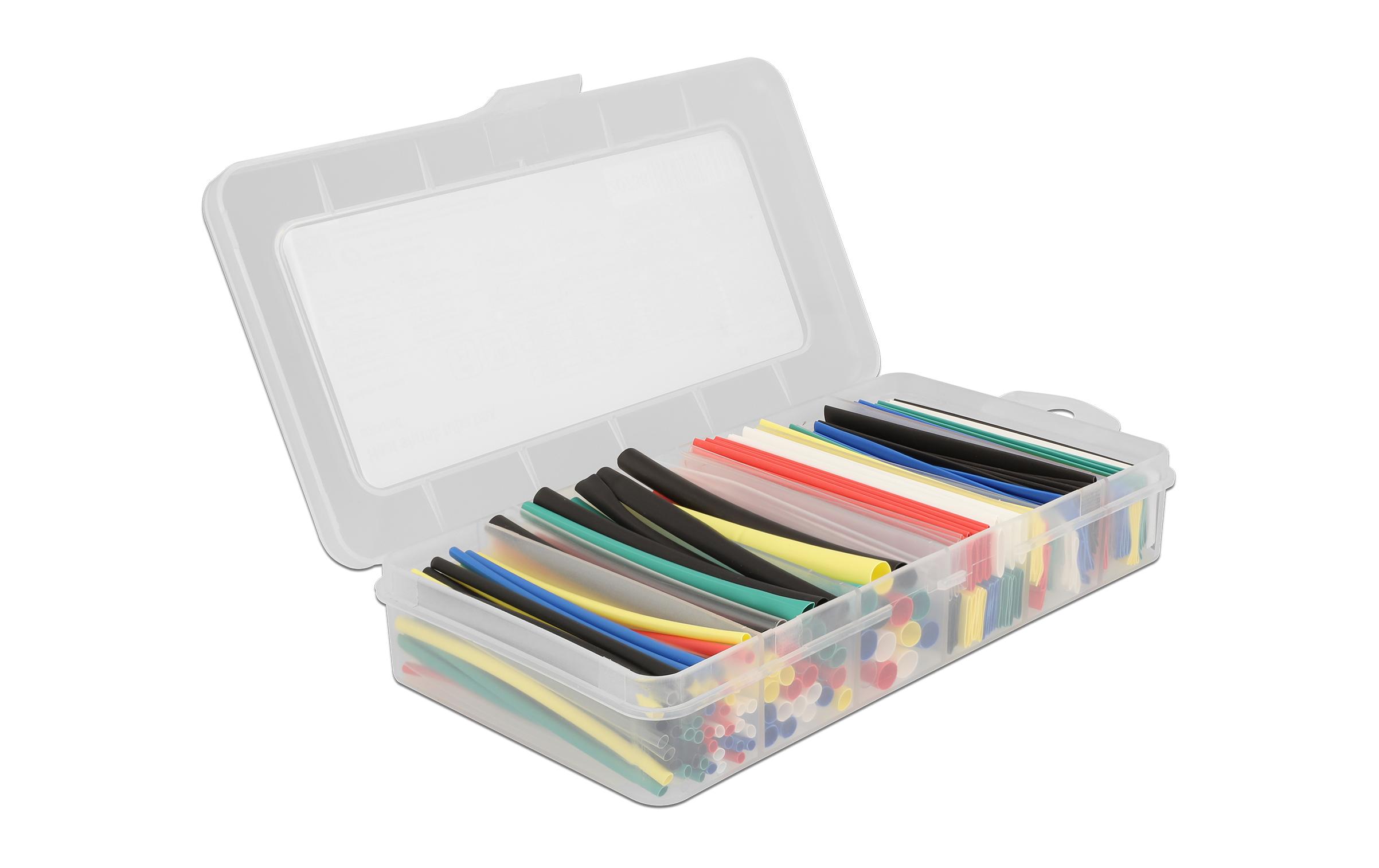 Delock Schrumpfschlauch 196-teilig Sortimentsbox, Mehrfarbig Delock Schrumpfschlauch 196-teilig Sortimentsbox, Mehrfarbig