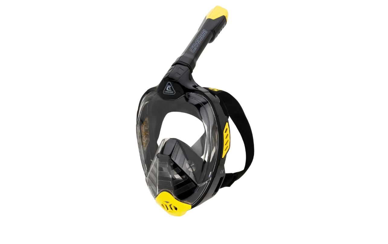 CRESSI Full Face Mask Bali Black/Yellow S/M CRESSI Full Face Mask Bali Black/Yellow S/M