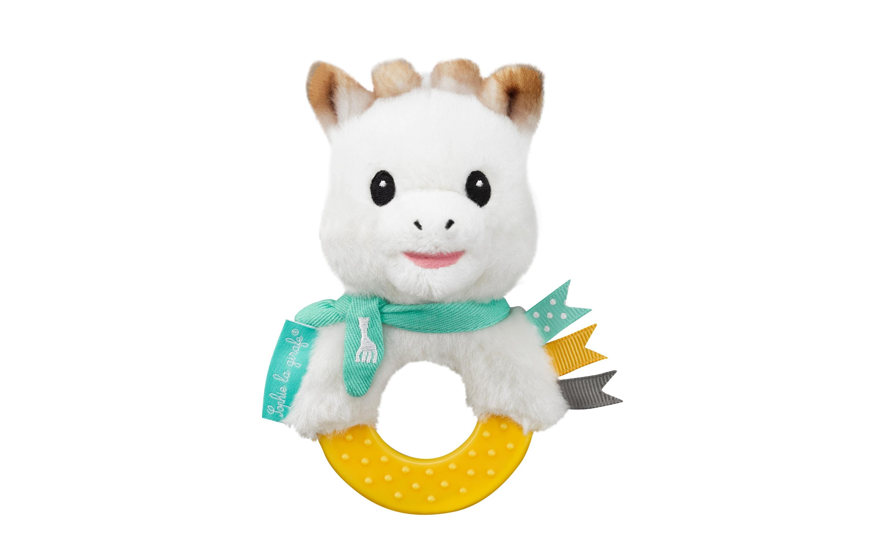 Sophie la girafe Beissring mit Rasselkopf Sophie la girafe Beissring mit Rasselkopf