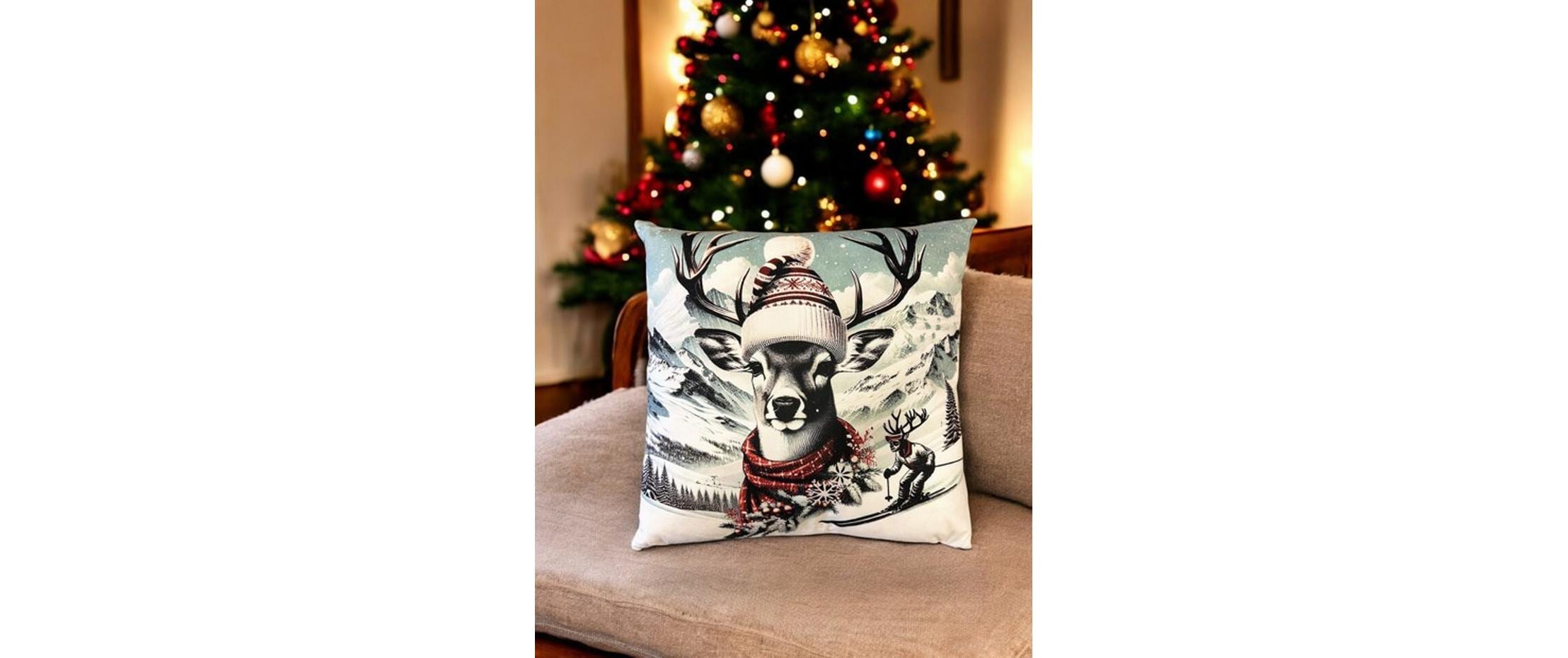 Dameco Kissen Hirsch 45 x 45 cm