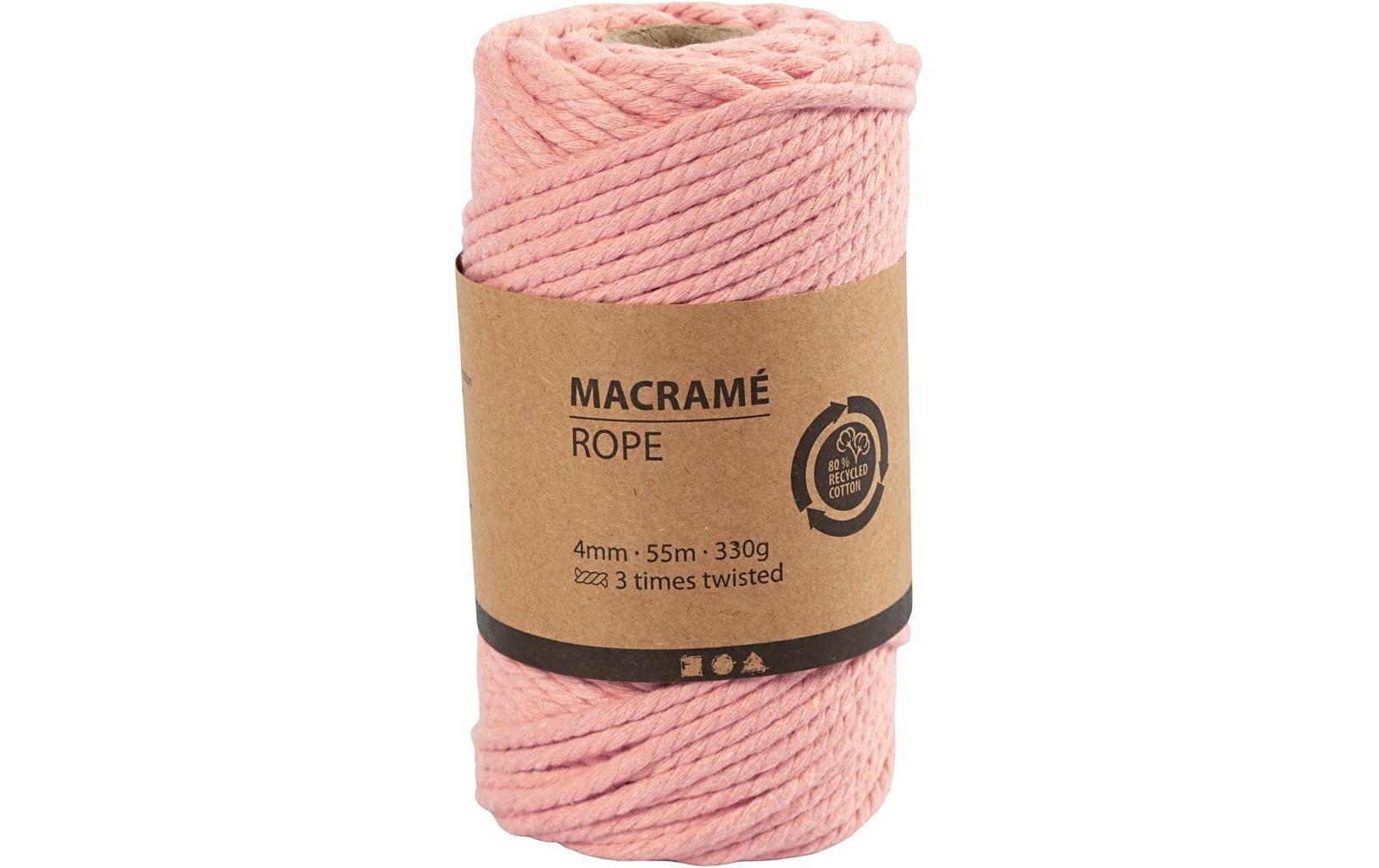 Creativ Company Baumwollgarn Macramé Kordel Rosa Creativ Company Baumwollgarn Macramé Kordel Rosa