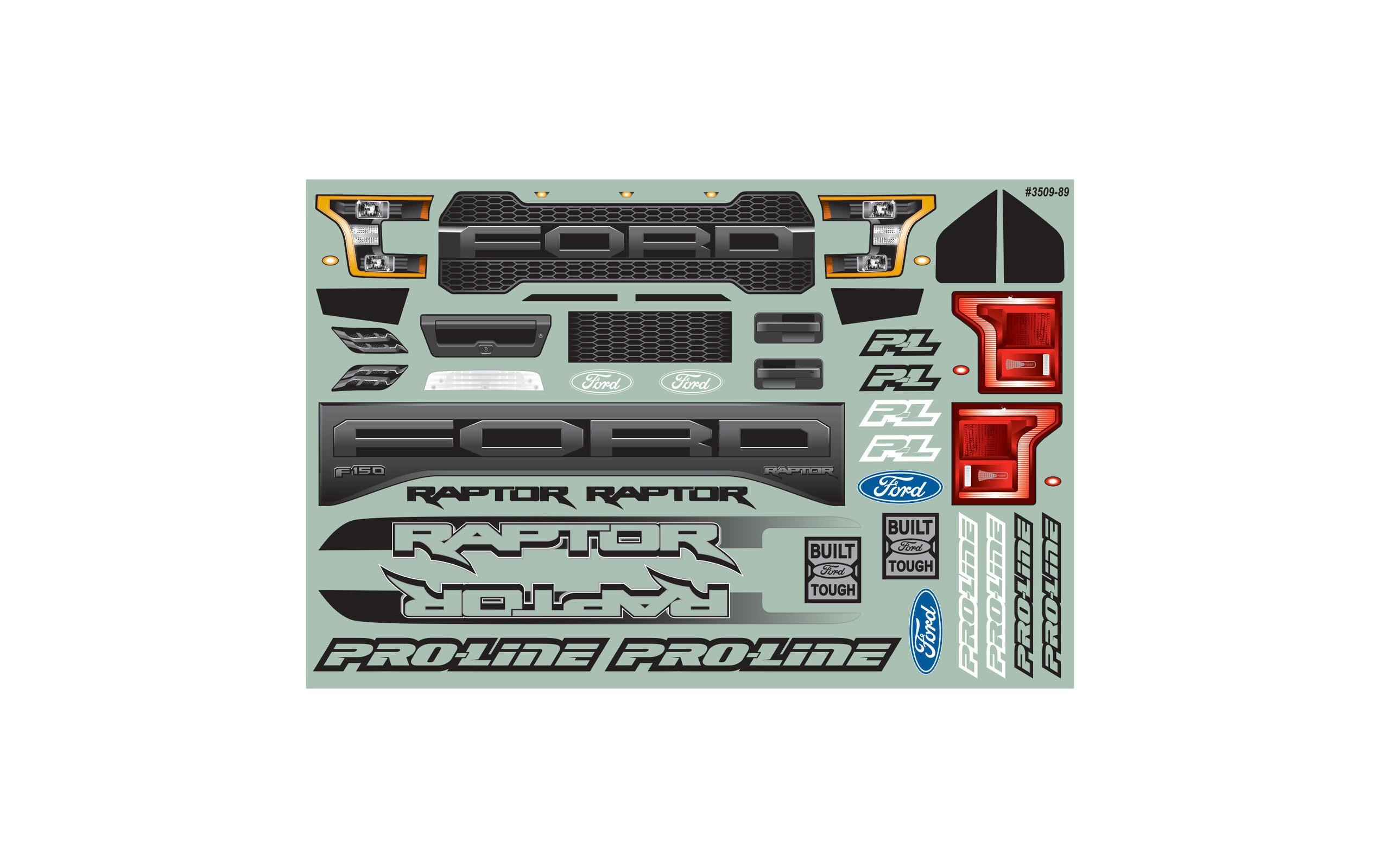 Proline Karosserie Ford F-150 Raptor 2017 unlackiert, 1:10