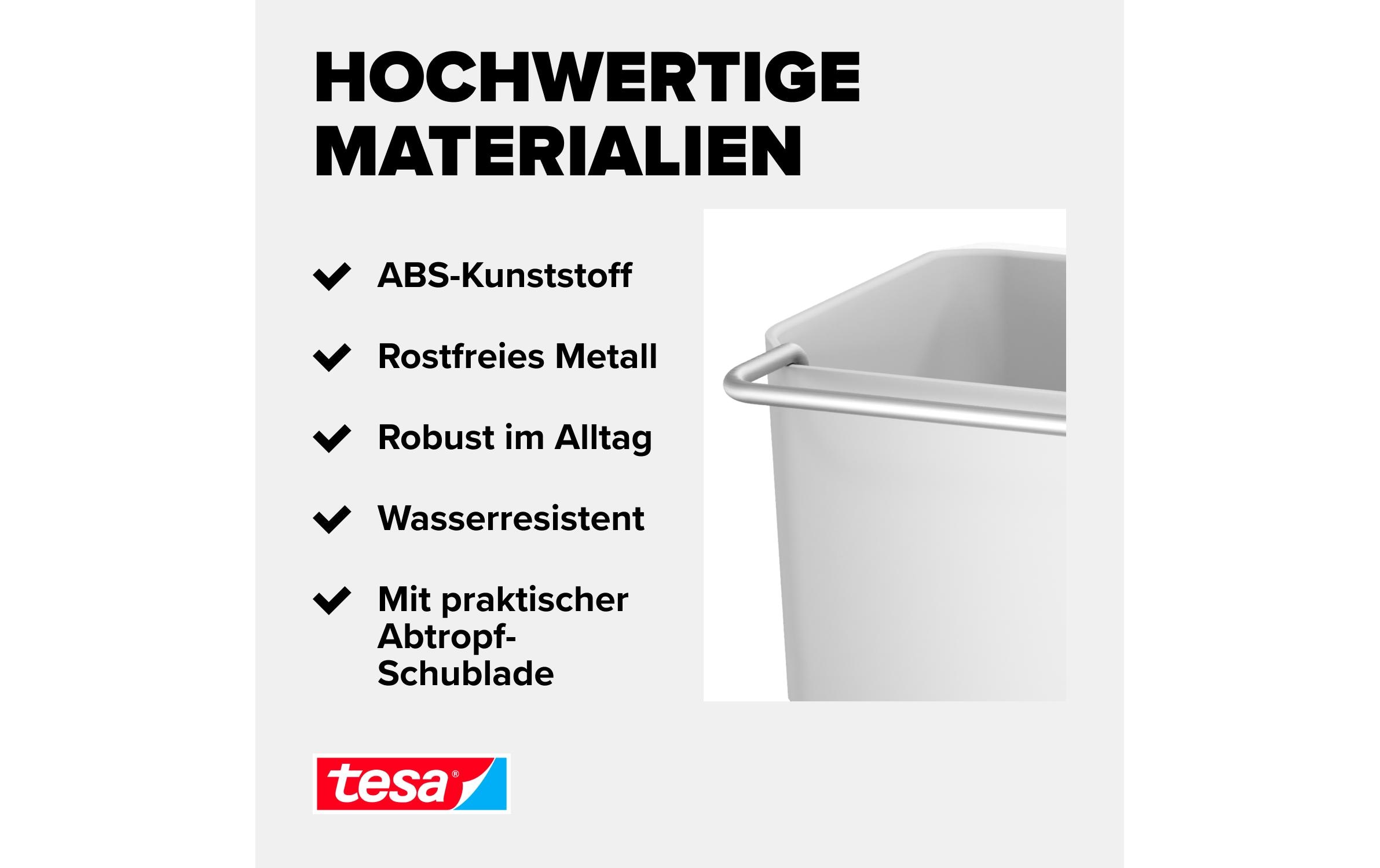 tesa Spülbecken Organizer Set Weiss