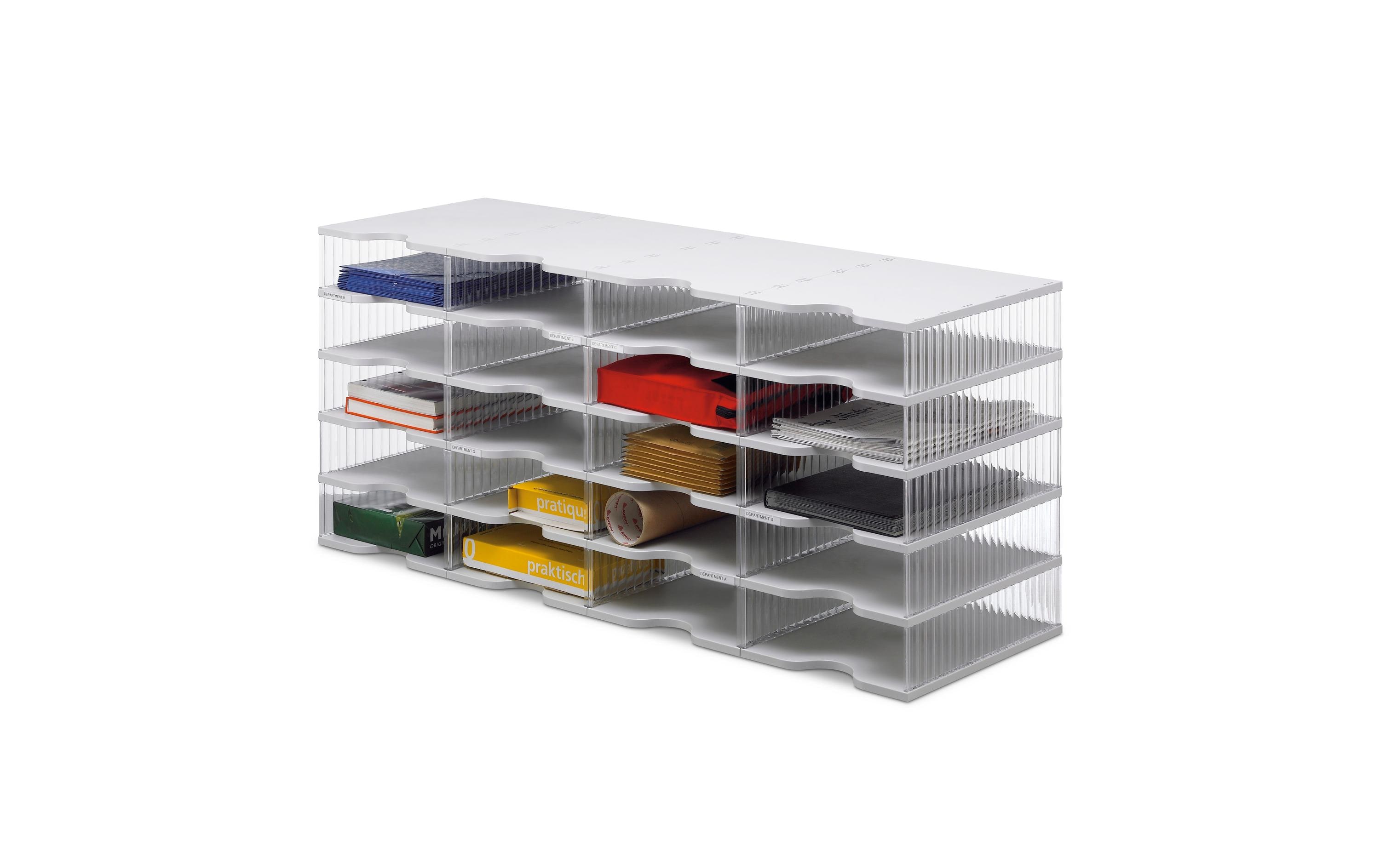 Styro Dokumentenablage styropost Transparent, 20 Fächer Styro Dokumentenablage styropost Transparent, 20 Fächer
