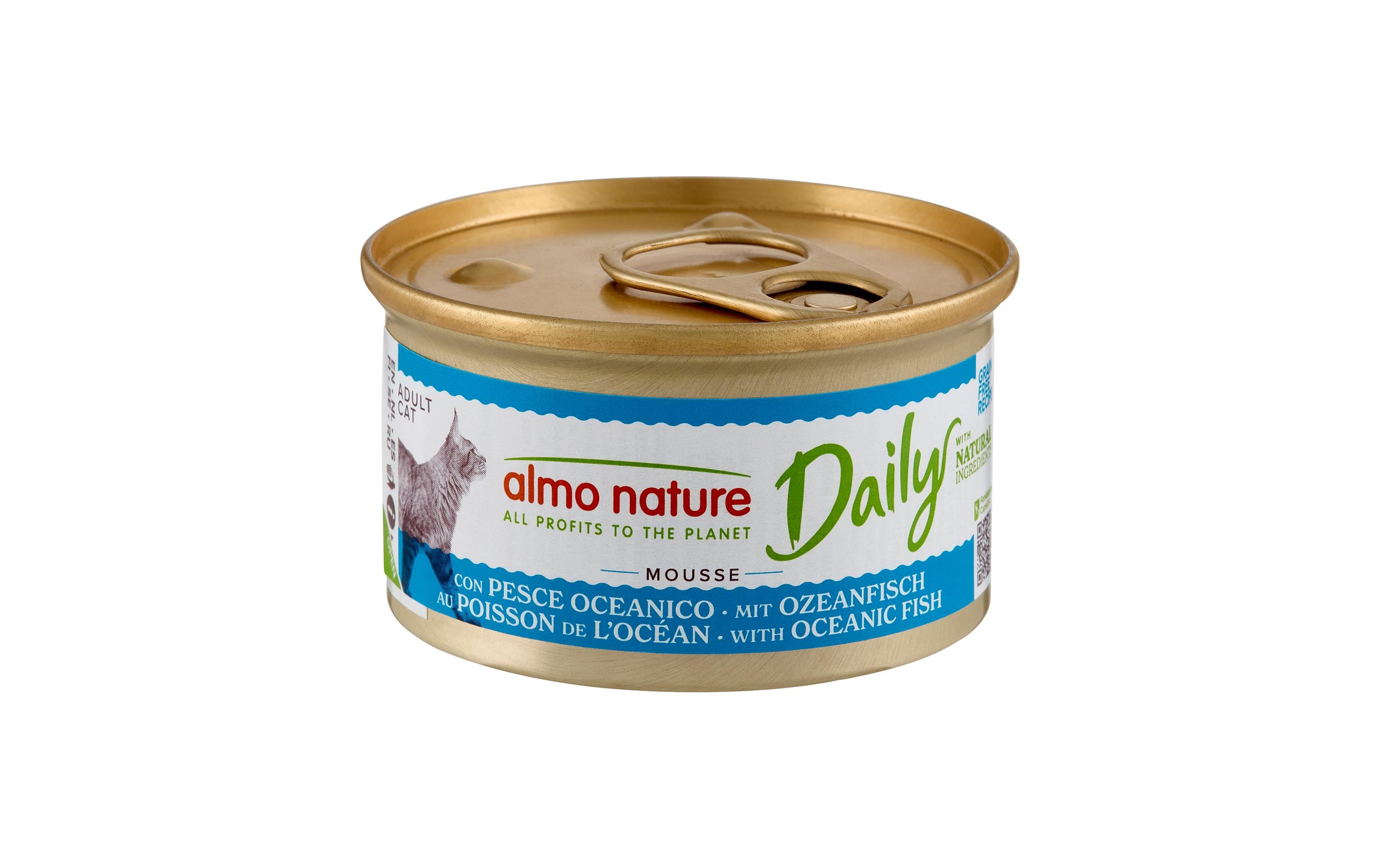 Almo Nature Nassfutter Daily Mousse mit Ozeanfisch 85g Almo Nature Nassfutter Daily Mousse mit Ozeanfisch 85g