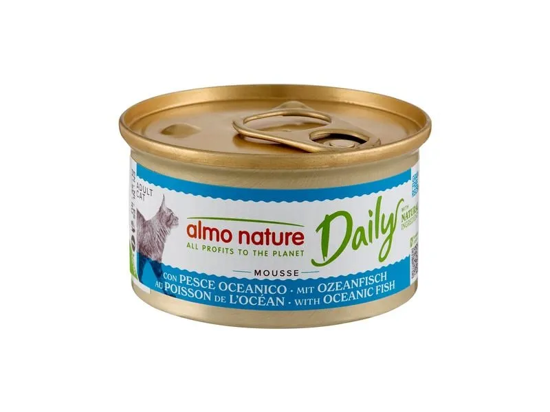 Almo Nature Nassfutter Daily Mousse mit Ozeanfisch 85g Almo Nature Nassfutter Daily Mousse mit Ozeanfisch 85g