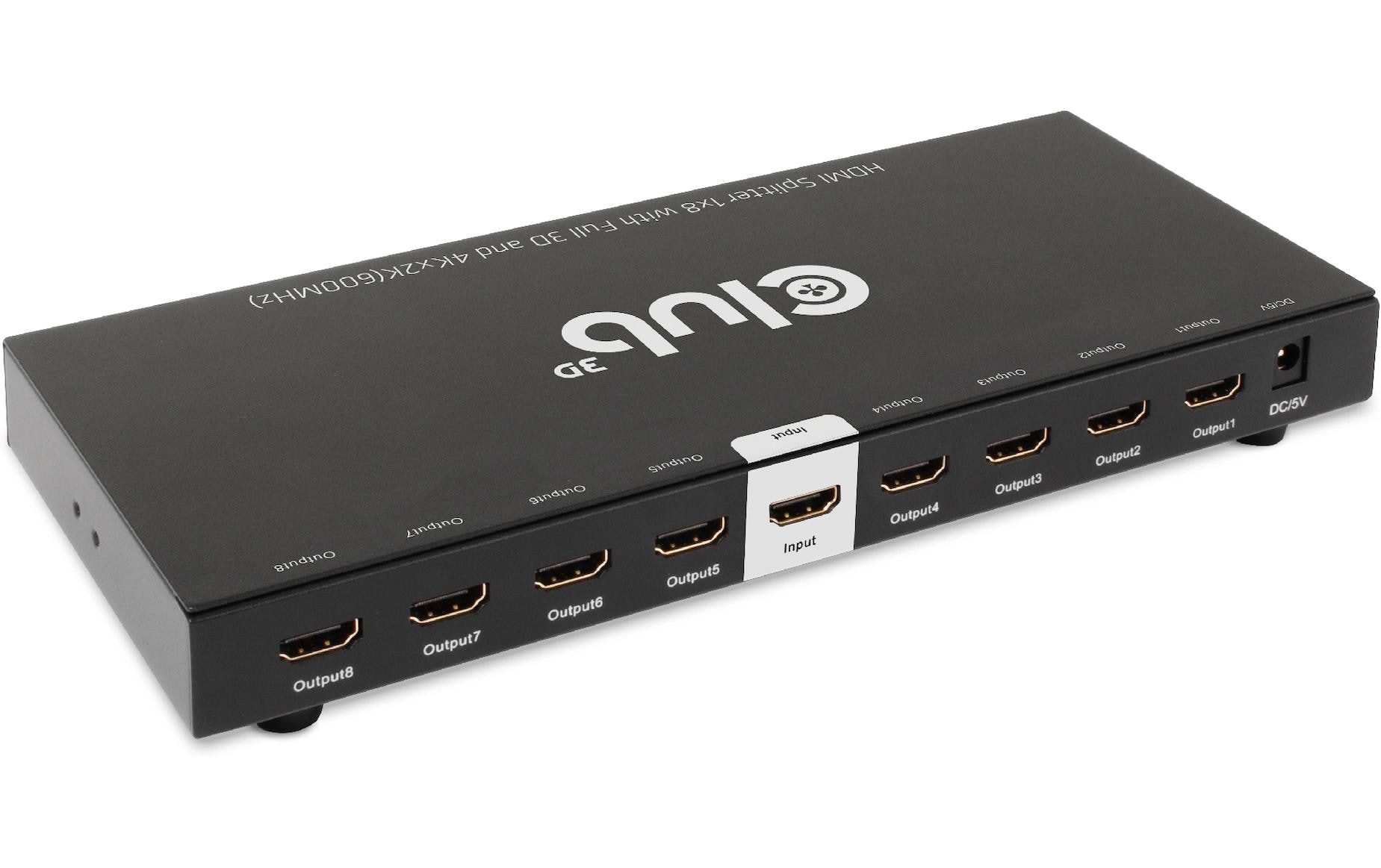 Club 3D 8-Port Signalsplitter CSV-1383 Club 3D 8-Port Signalsplitter CSV-1383