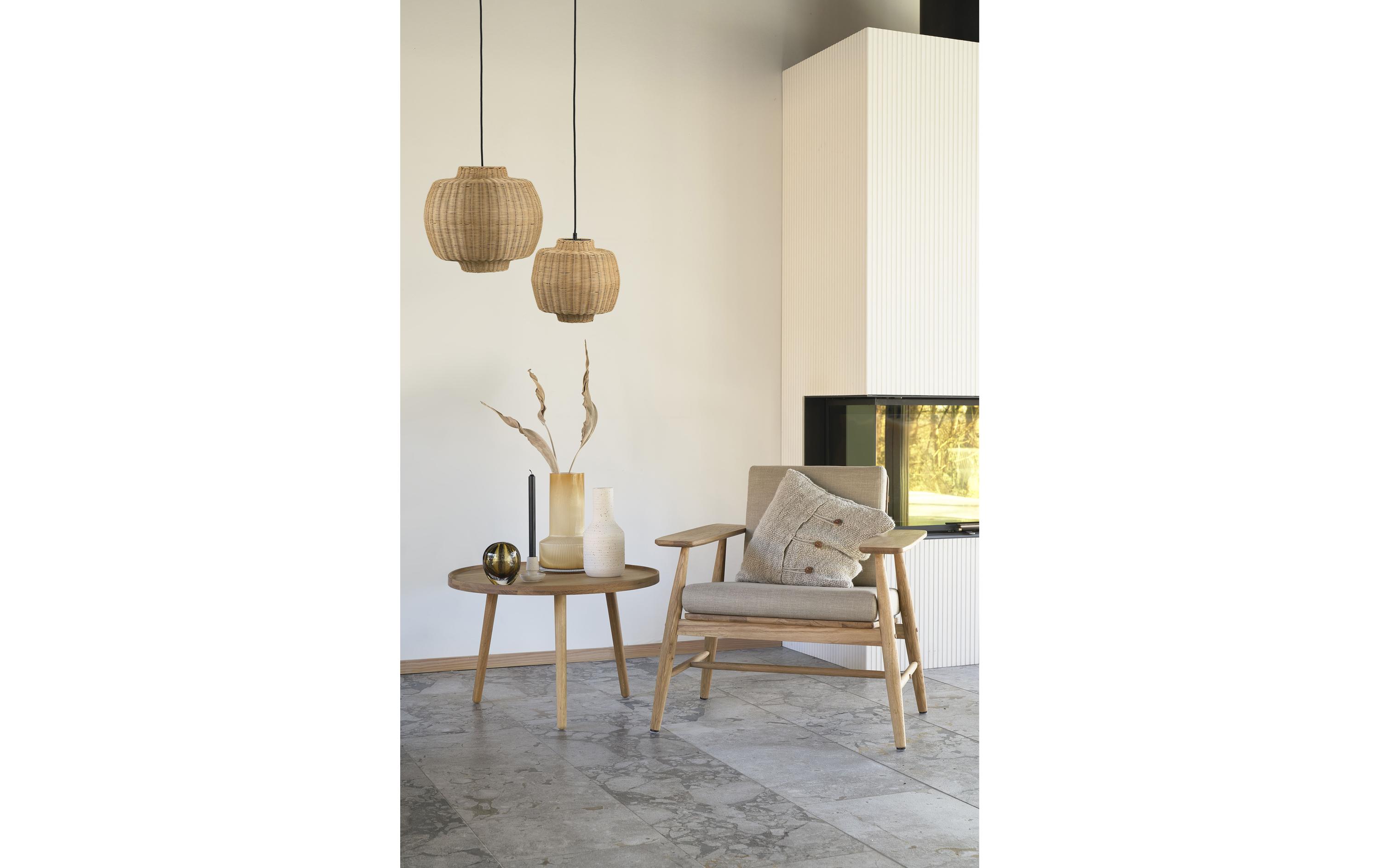 Villa Collection Pendelleuchte Vilna Ø 30 cm, E27, 40W, Braun