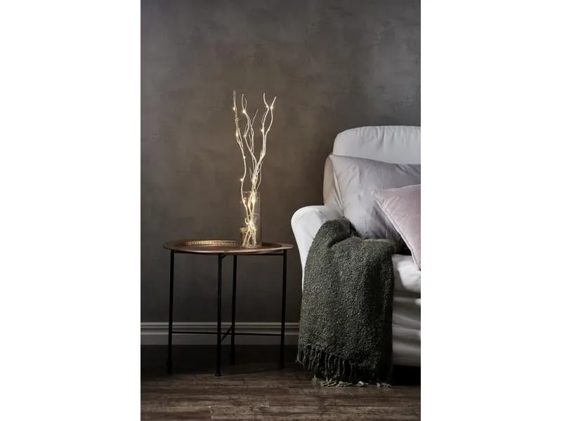 Star Trading Zweig Willow Dewdrop, 24 LEDs, 60 cm, Natur Star Trading Zweig Willow Dewdrop, 24 LEDs, 60 cm, Natur