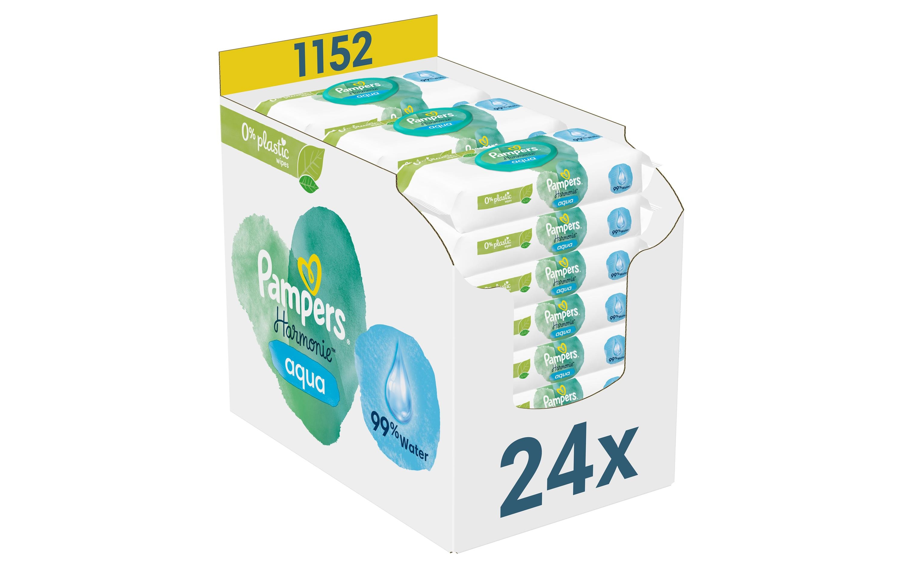 Pampers Feuchttücher Harmonie Aqua Giga Pack 24 x 48 Stk.