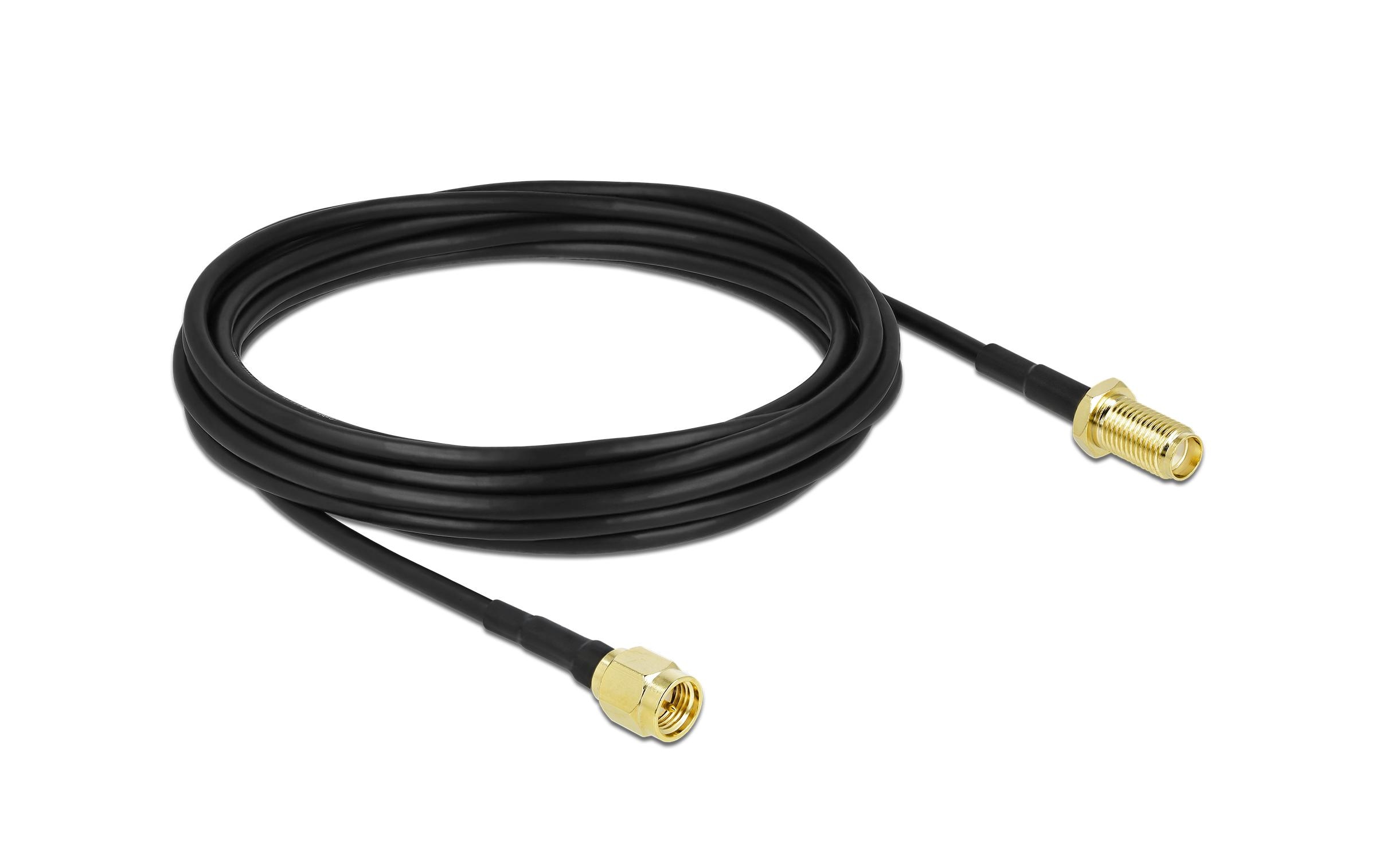 Delock Antennenkabel LTE/5G, CFD/LRM100 SMA zu SMA, 5 m Delock Antennenkabel LTE/5G, CFD/LRM100 SMA zu SMA, 5 m