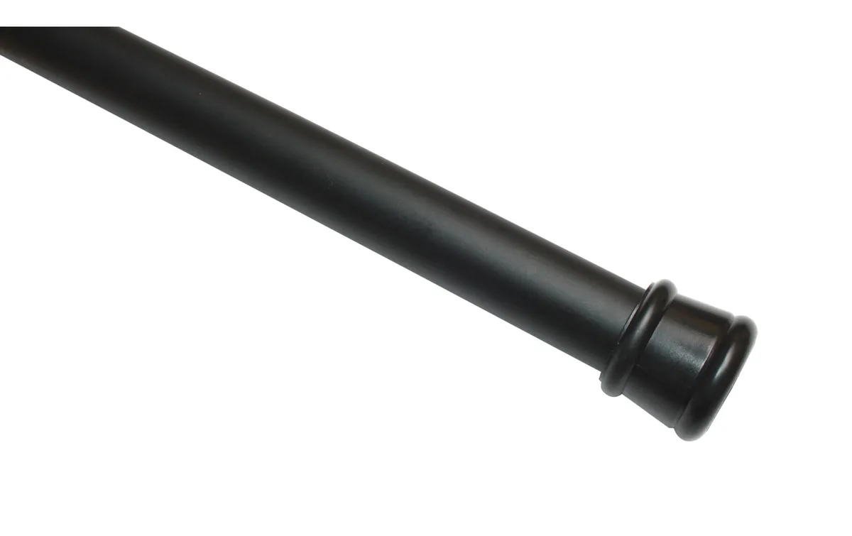 Gardinia Spannstange 90 - 140 cm, Schwarz