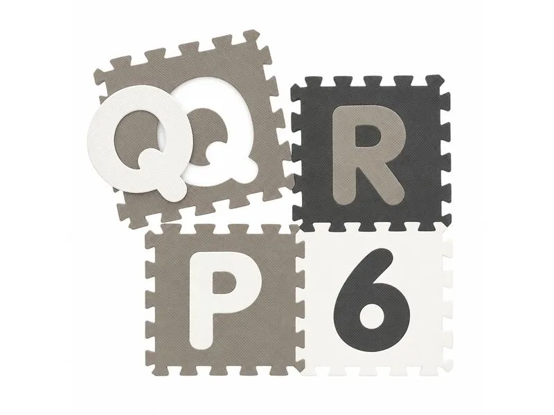 KOOR Puzzlematte Lettero, 180 x 180 x 1 cm, Grau KOOR Puzzlematte Lettero, 180 x 180 x 1 cm, Grau