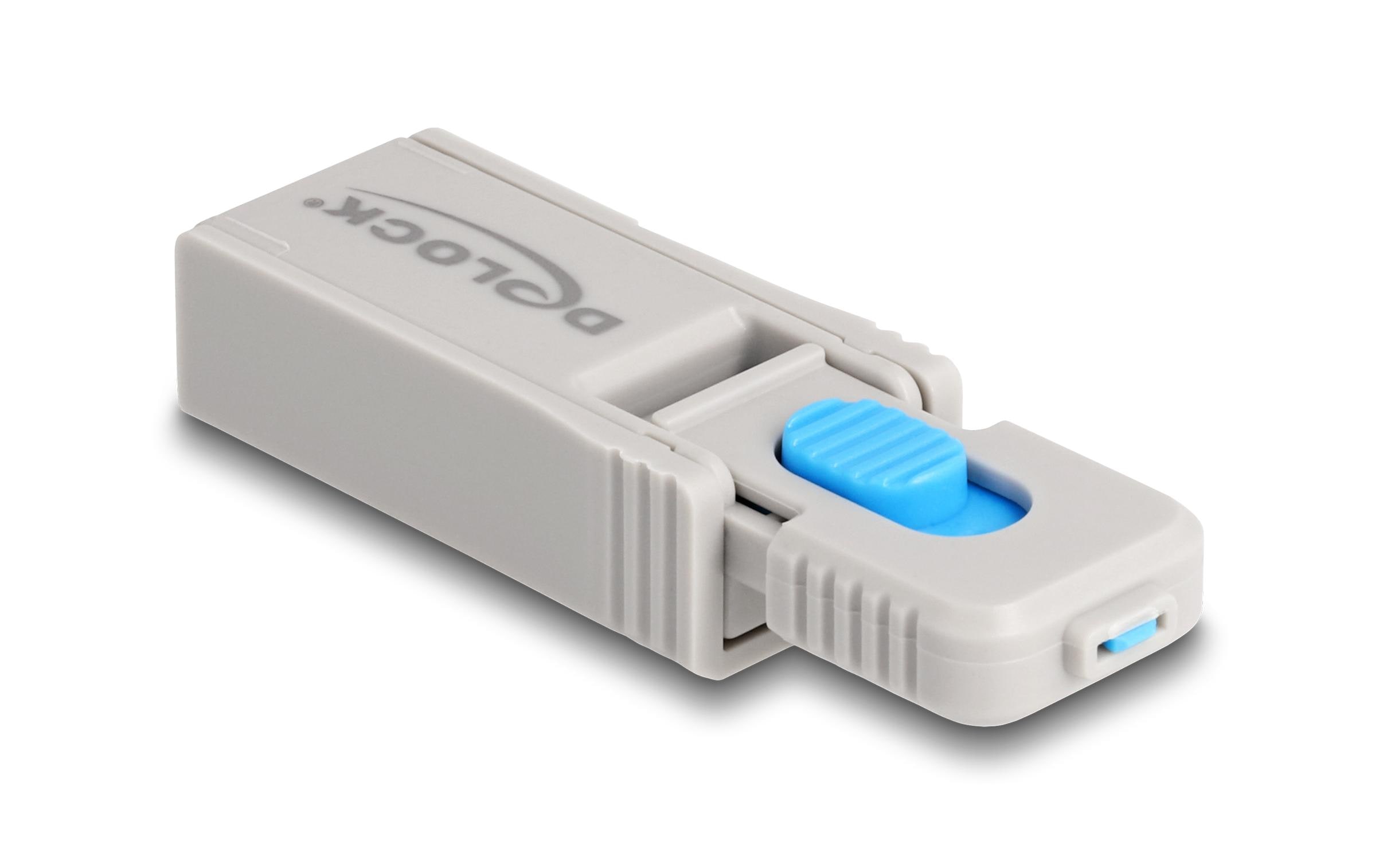 Delock Micro USB Port Blocker Set 5 Stück mit Verschlusswerkzeug