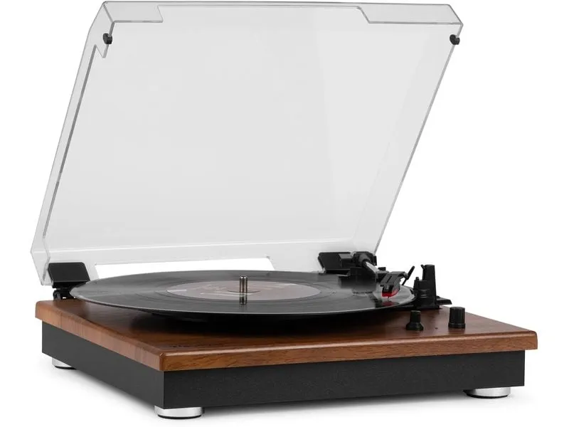 Audizio Plattenspieler mit Bluetooth RP112L Dunkelbraun