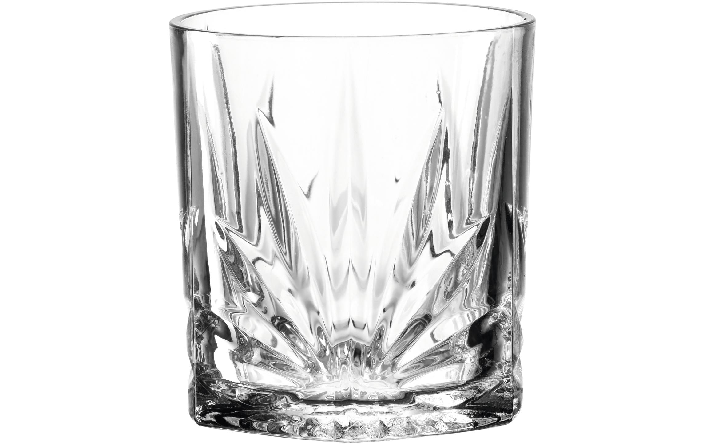 Leonardo Whiskyglas Capri 330 ml, 4 Stück, Transparent