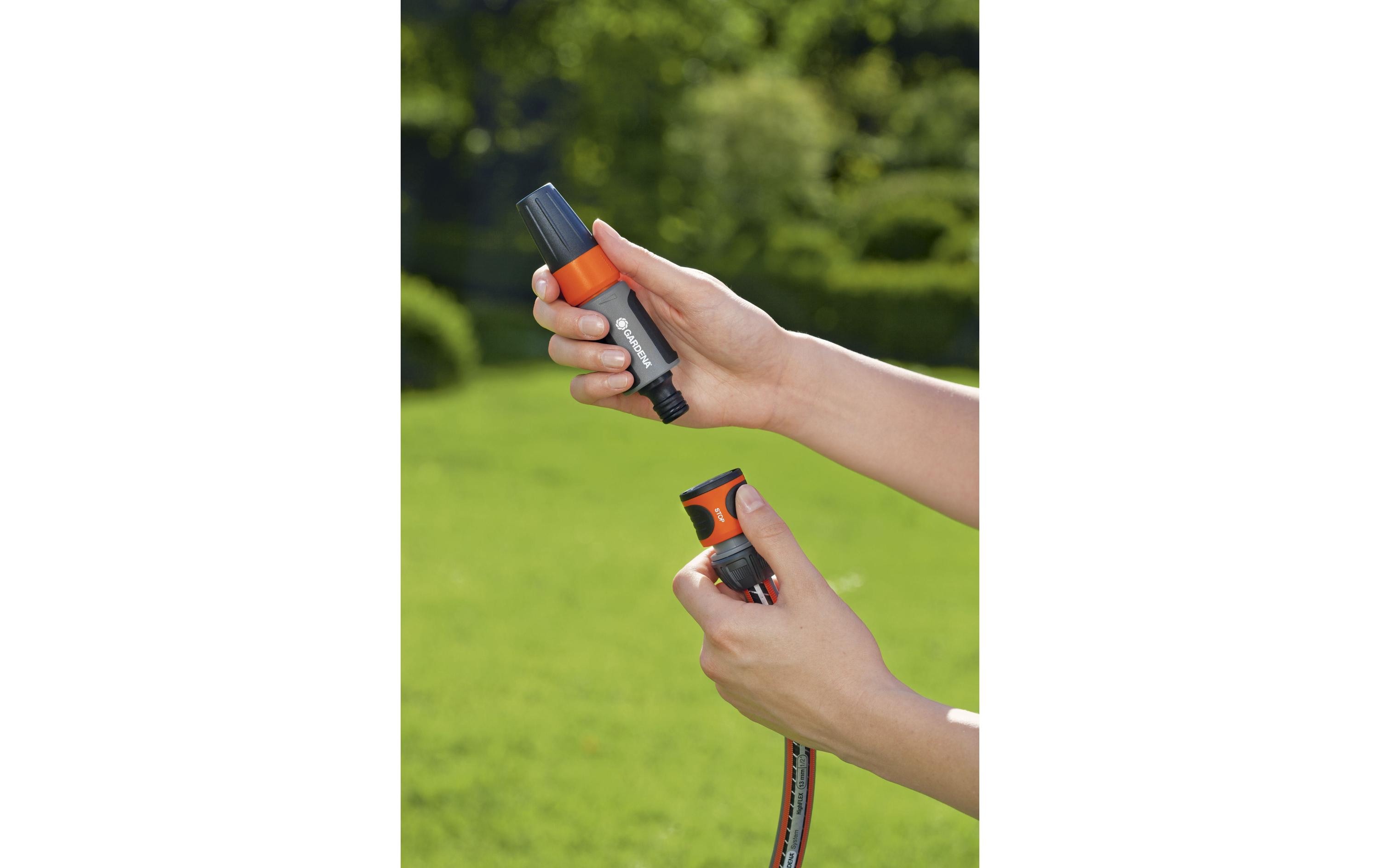 GARDENA Schlauchkupplung 13mm (1/2) - 15mm (5/8) Wasserstop GARDENA Schlauchkupplung 13mm (1/2) - 15mm (5/8) Wasserstop