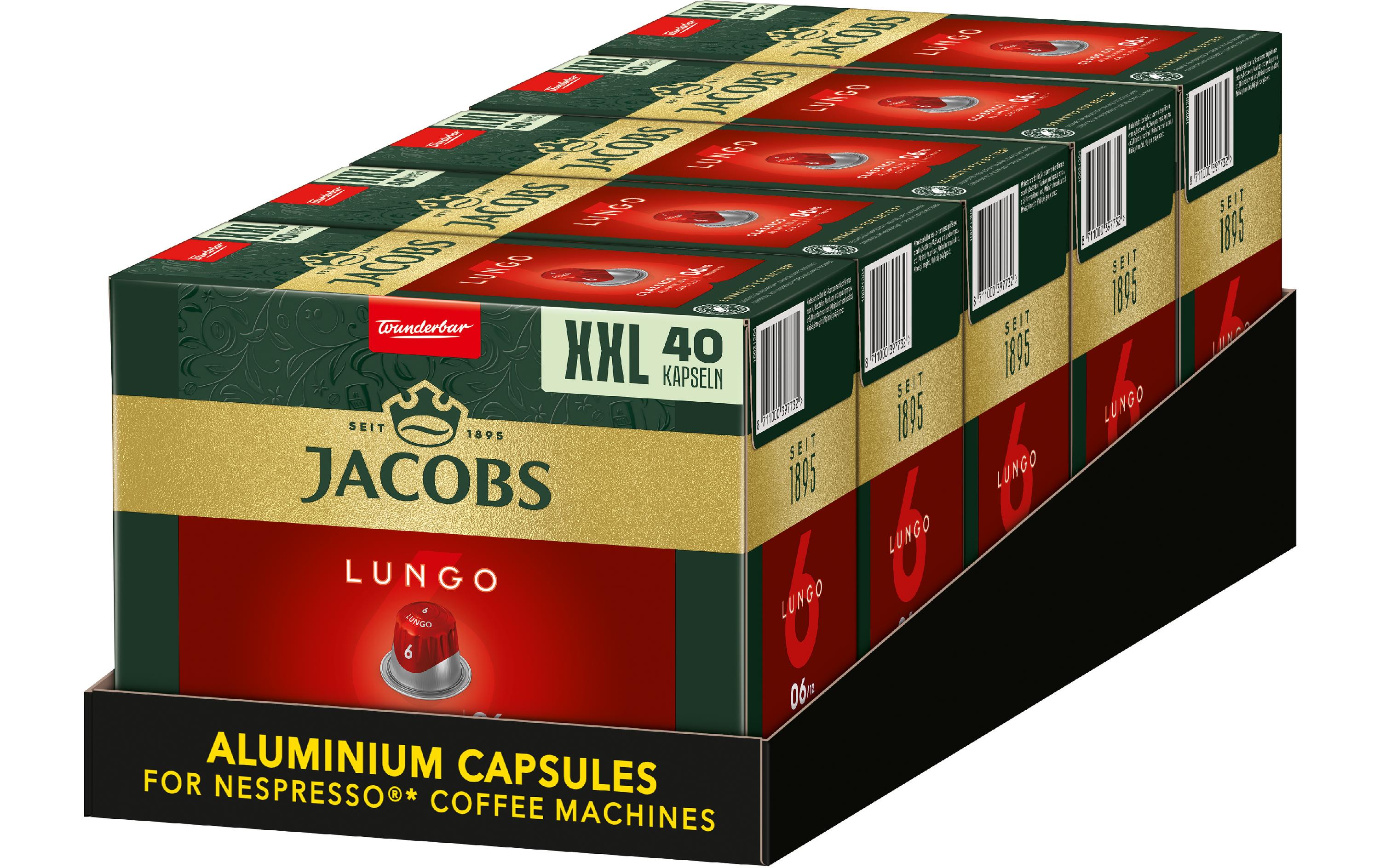 Jacobs Kaffeekapseln Lungo 6 Classico 5 x 40 Stück