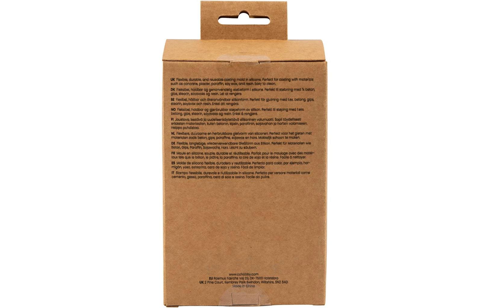 Creativ Company Kerzengiessform Silikon gerippter Zylinder