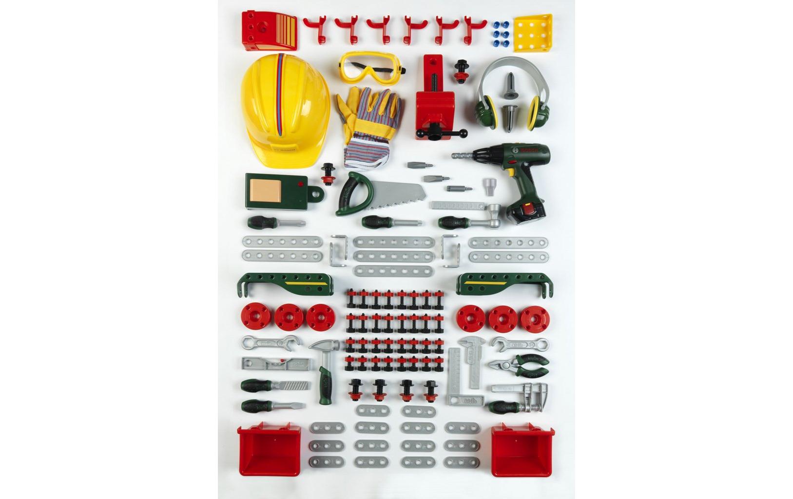 Klein-Toys Handwerker BOSCH 150 - teilige Werkbank Klein-Toys Handwerker BOSCH 150 - teilige Werkbank