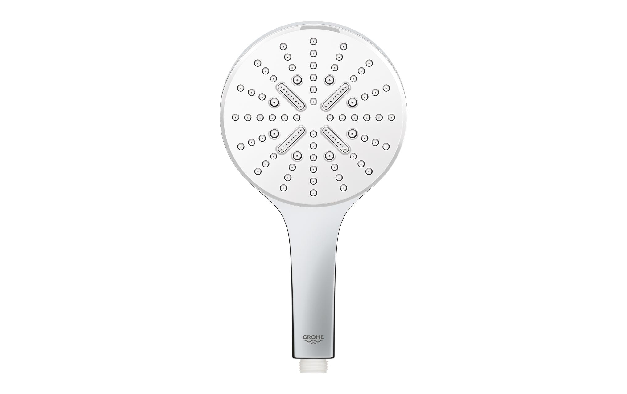 GROHE Handbrause Rainshower Smartactive 130 EcoJoy Moon White