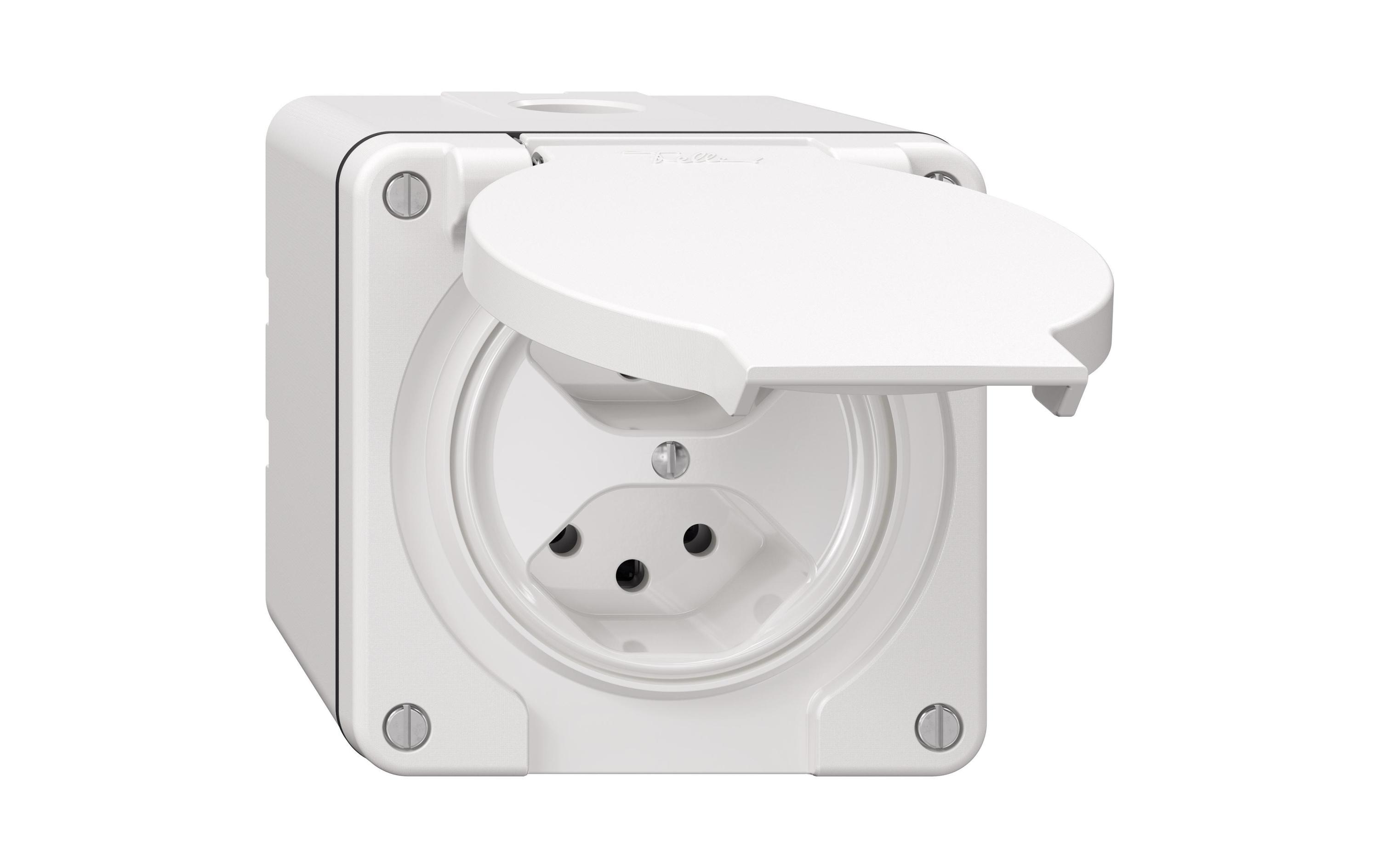 Feller NAP-Steckdosen NEVO 2x T13, weiss