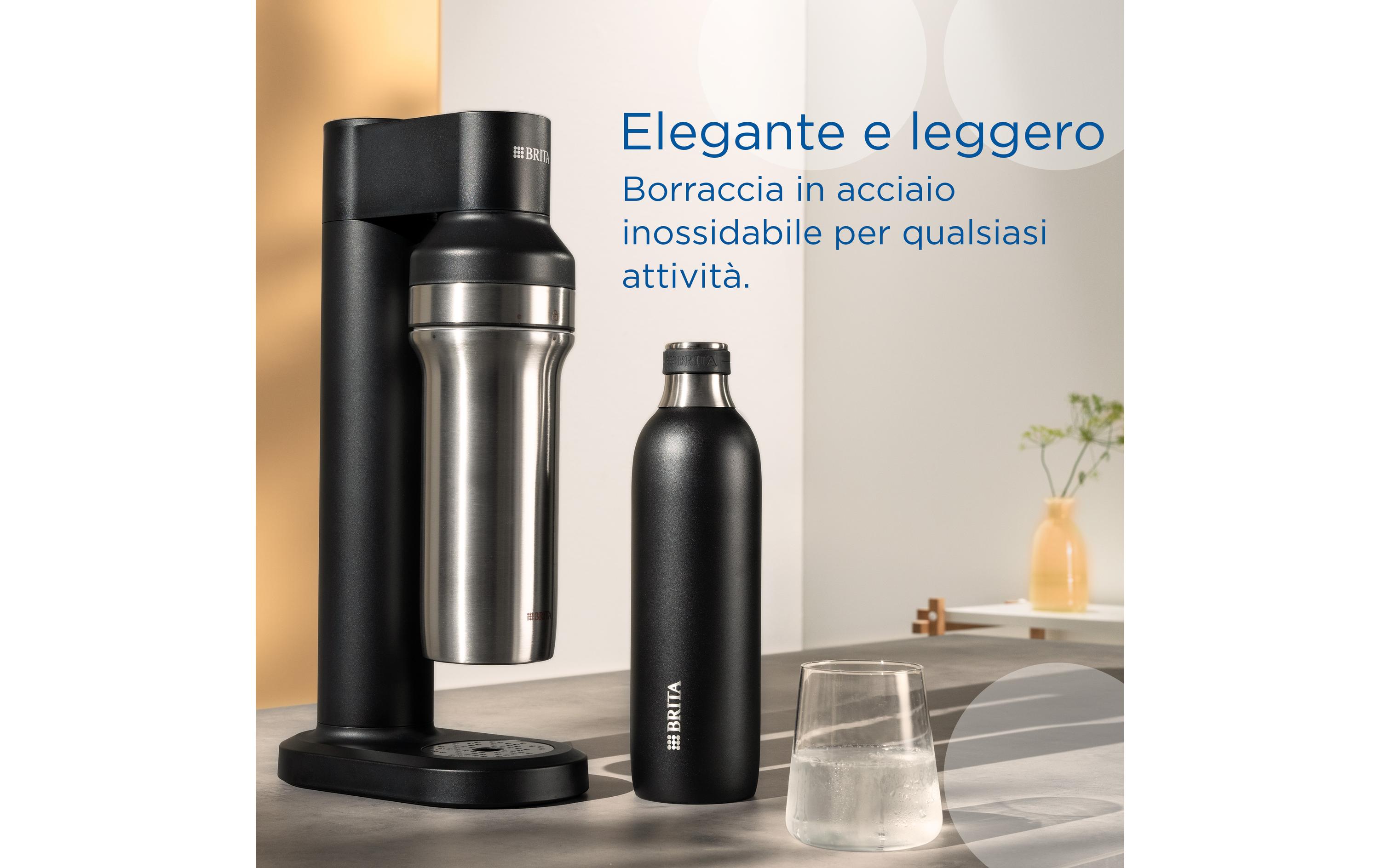 BRITA Flasche Soda Trio 1 l Schwarz