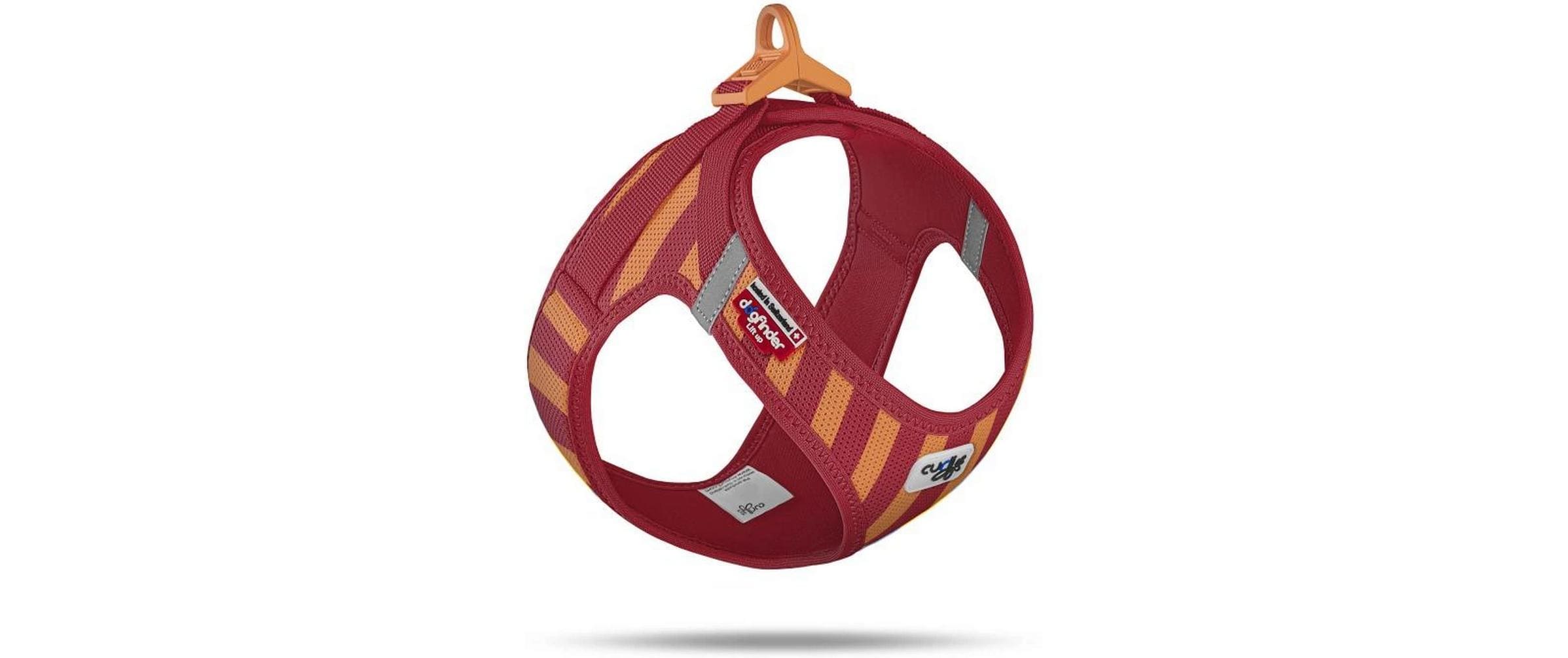 curli Geschirr Vest Air-Mesh LE26 2XS Stripes Rot