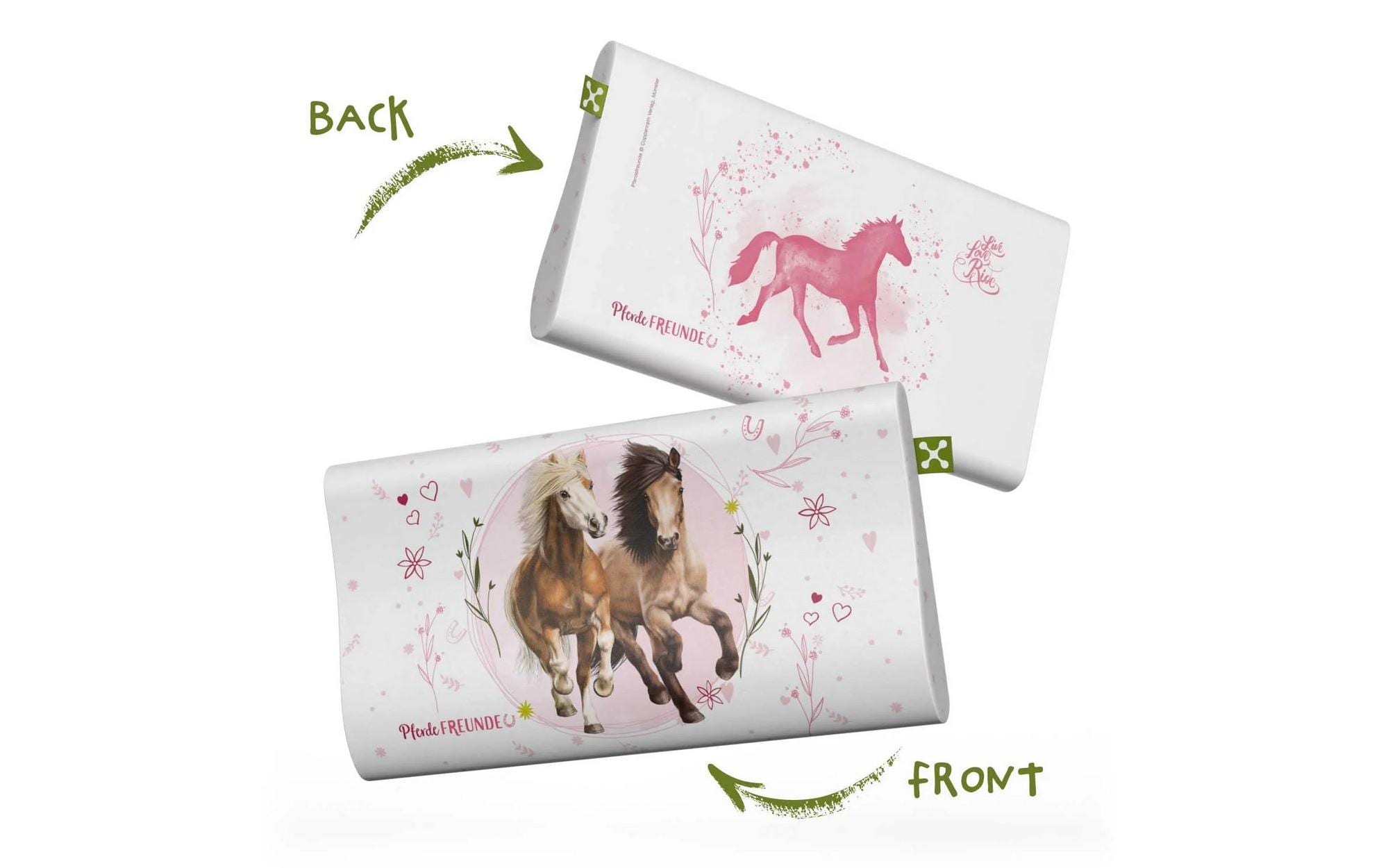 Smartsleep Kinder Kopfkissenbezug Ergonomic Pferde 50 x 32 cm