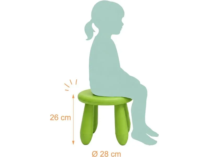 relaxdays Kindersitzhocker Grün relaxdays Kindersitzhocker Grün