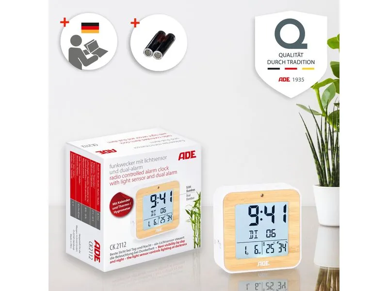 ADE Funkwecker Weiss/Nature ADE Funkwecker Weiss/Nature
