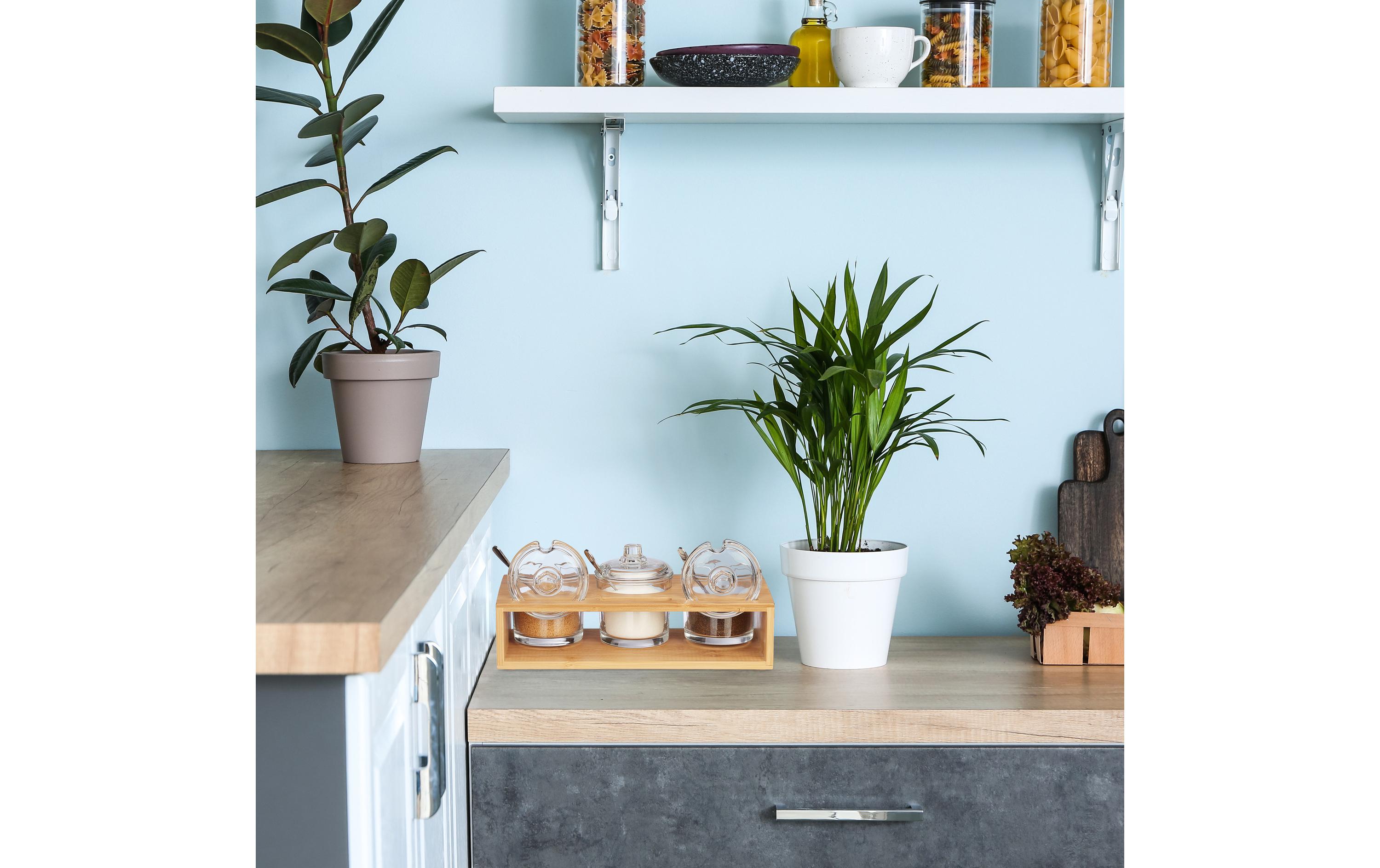 relaxdays Zuckerdose 3 Stück, Braun