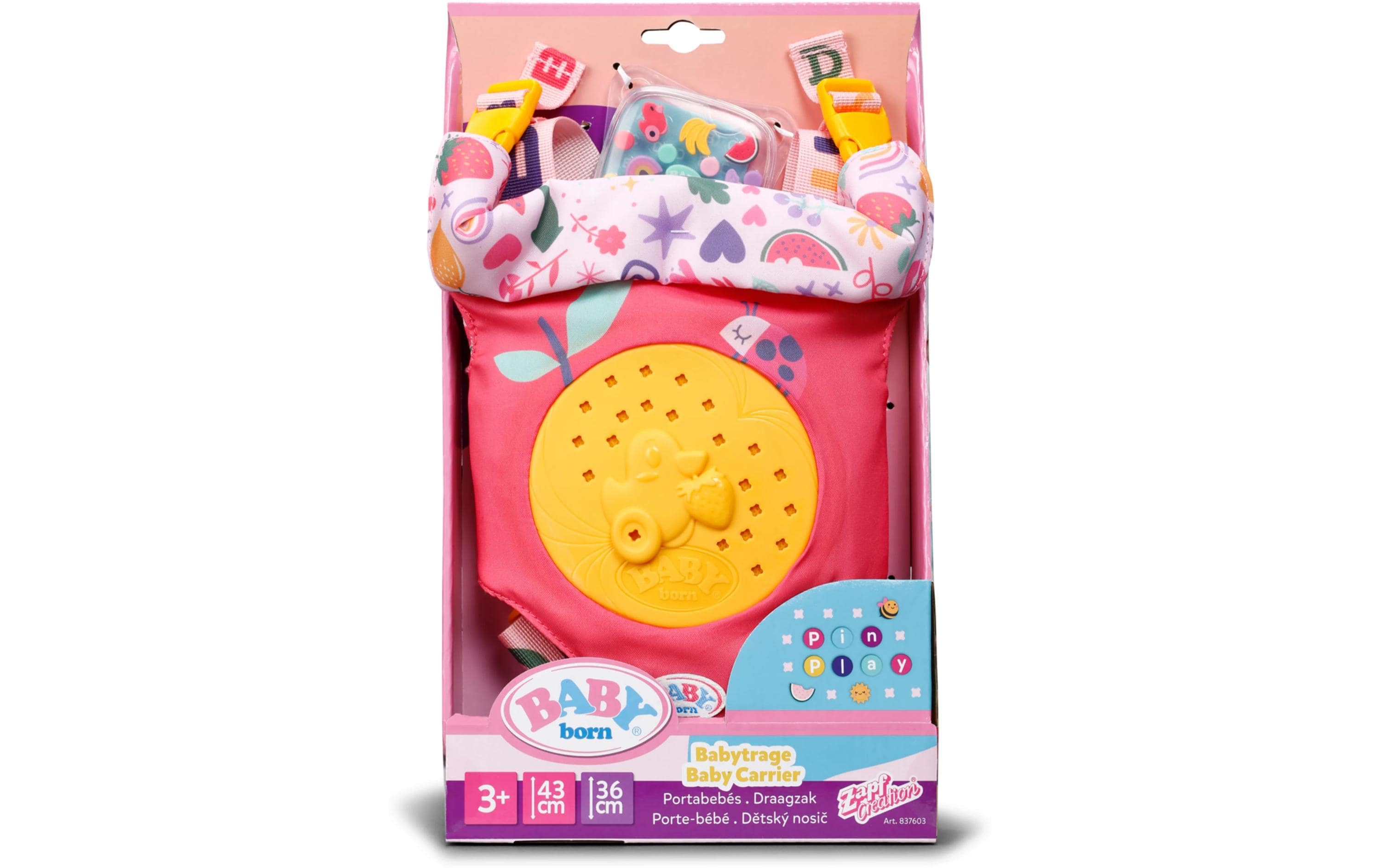 Baby Born Puppenzubehör Pinplay Babytrage