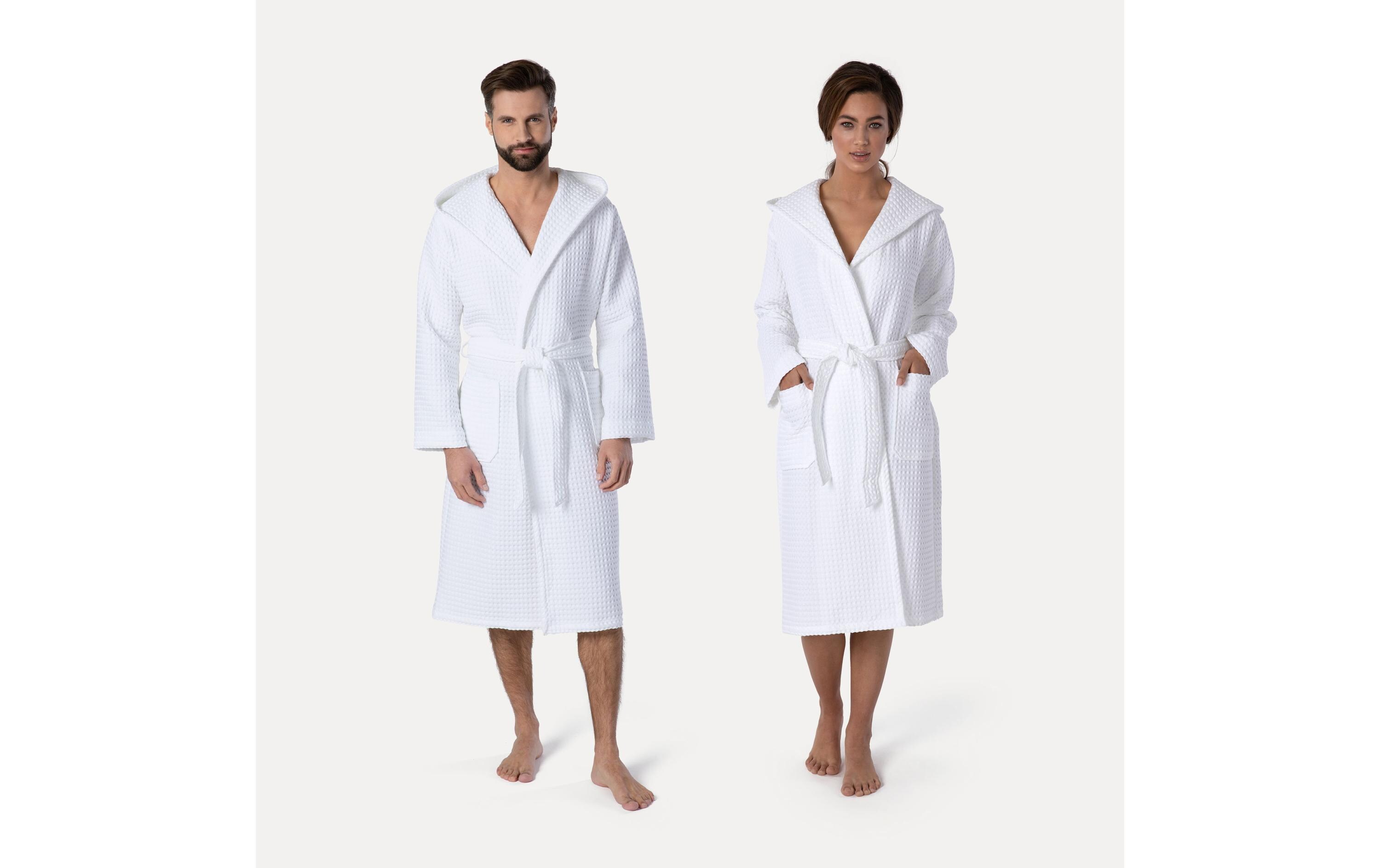 Möve Bademantel Piquée XL, Snow