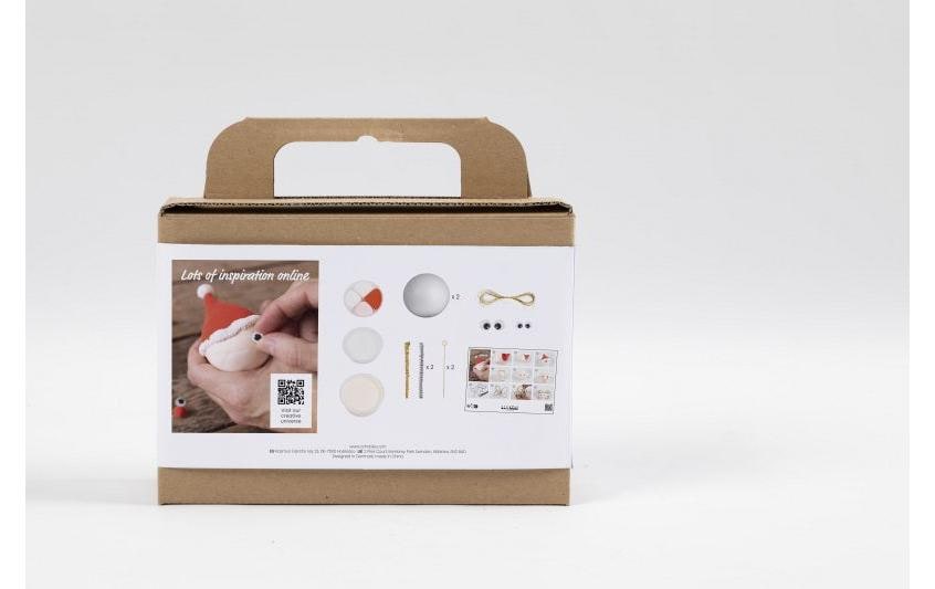 Creativ Company Bastelset Weihnachtskugeln Santa und Engel