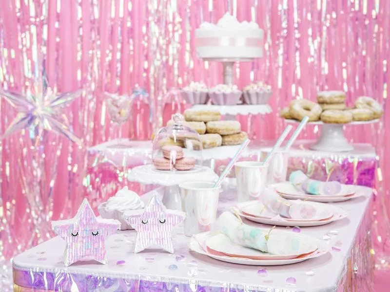 Partydeco Partyaccessoire Vorhang 90 x 250 cm, Opal Partydeco Partyaccessoire Vorhang 90 x 250 cm, Opal