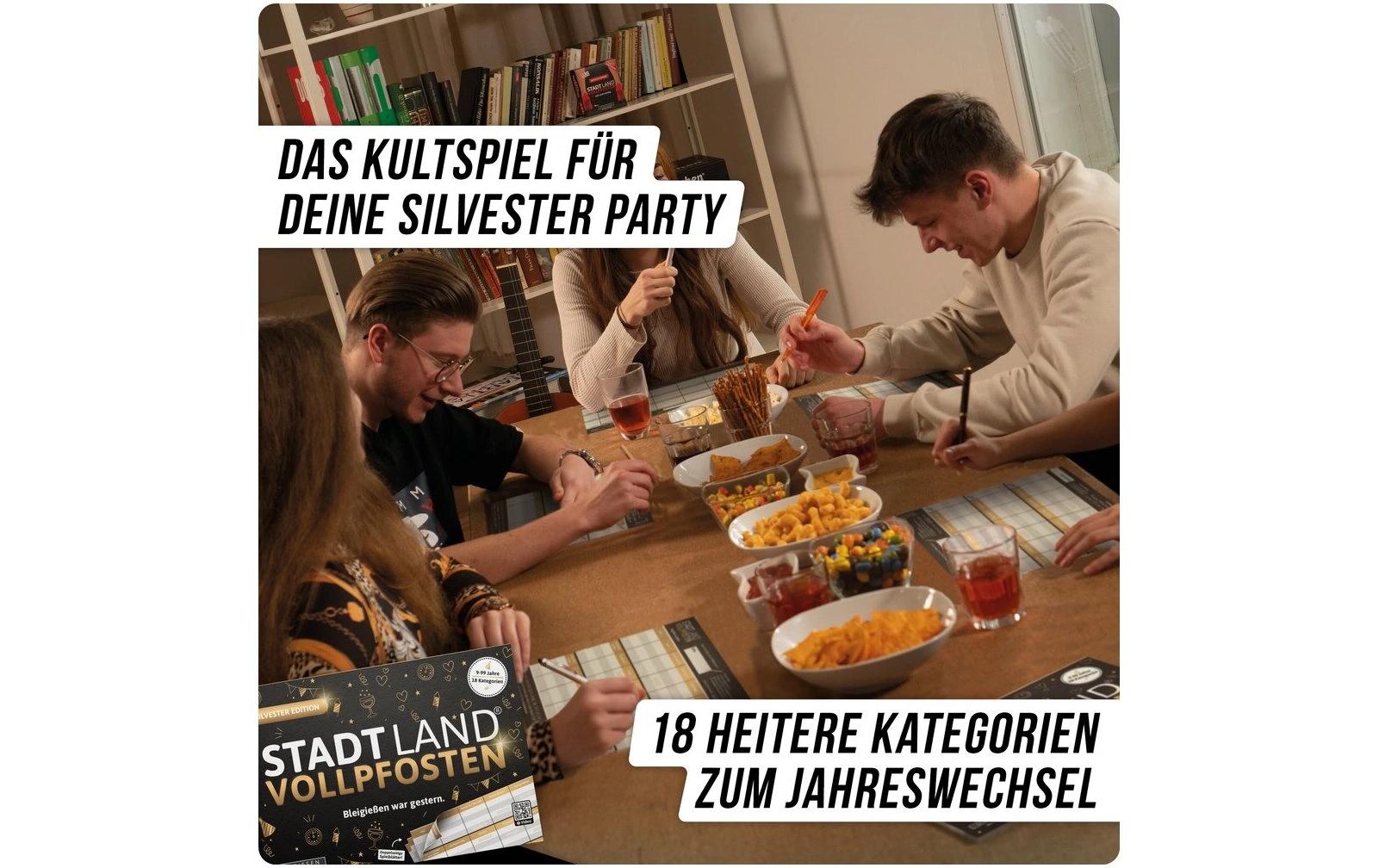 Denkriesen Stadt Land Vollpfosten – A4 Block Silvester Edition (d)