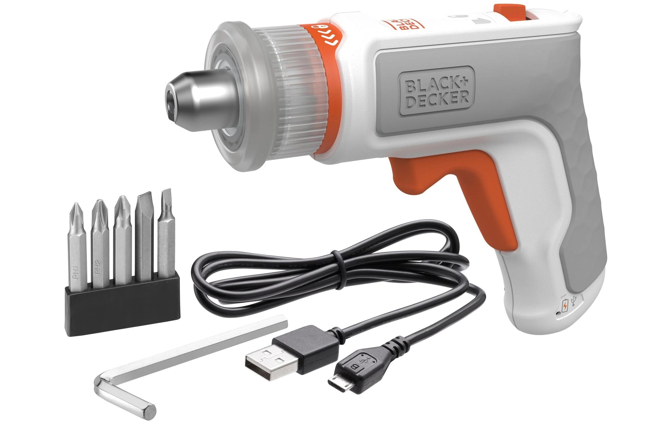 BLACK+DECKER Akku-Schraubendreher BCRTA01-XJ 3.6 V Orange