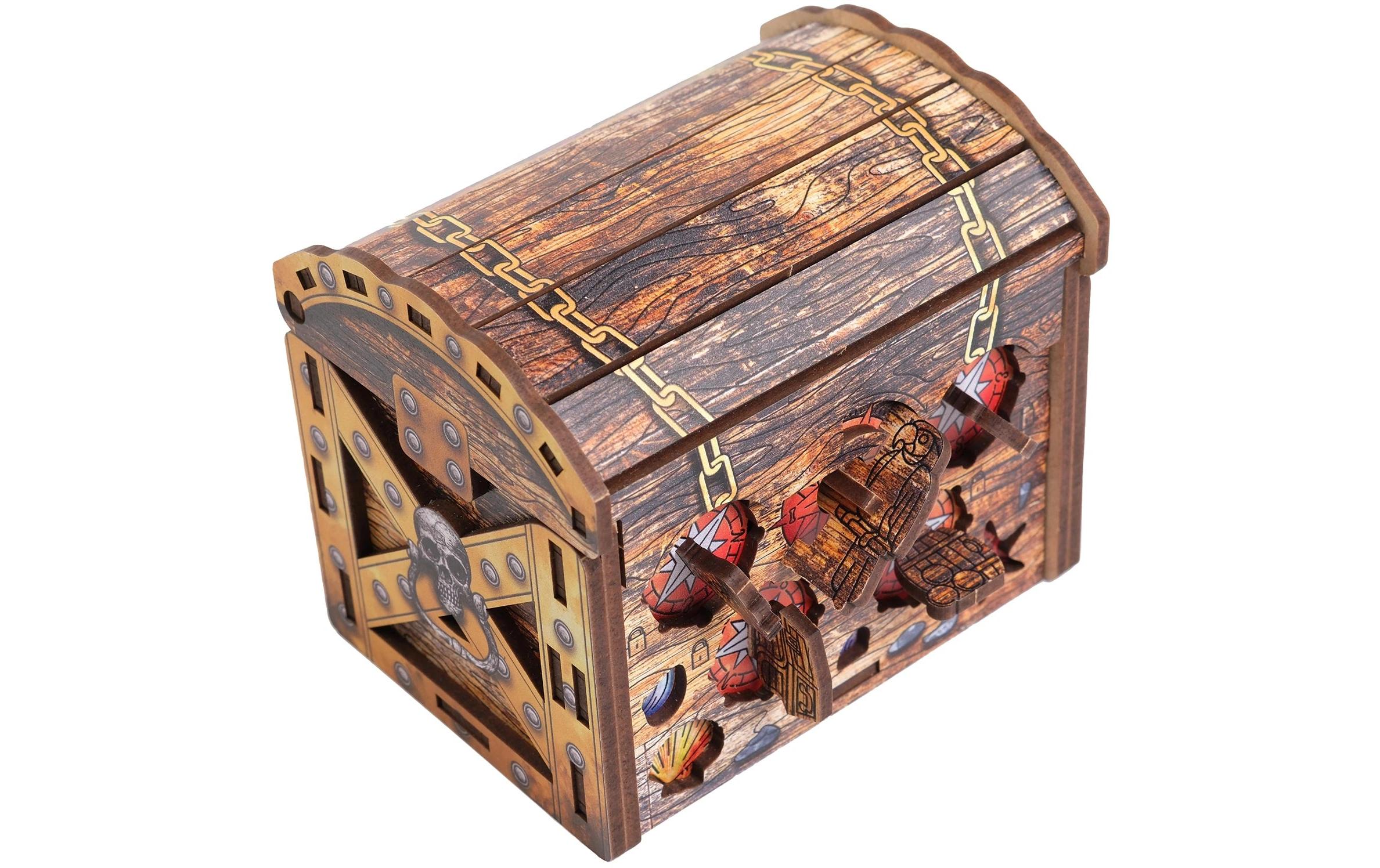 Escape Welt Rätselspiel Art Secret Box «Piraten Schatzkiste»