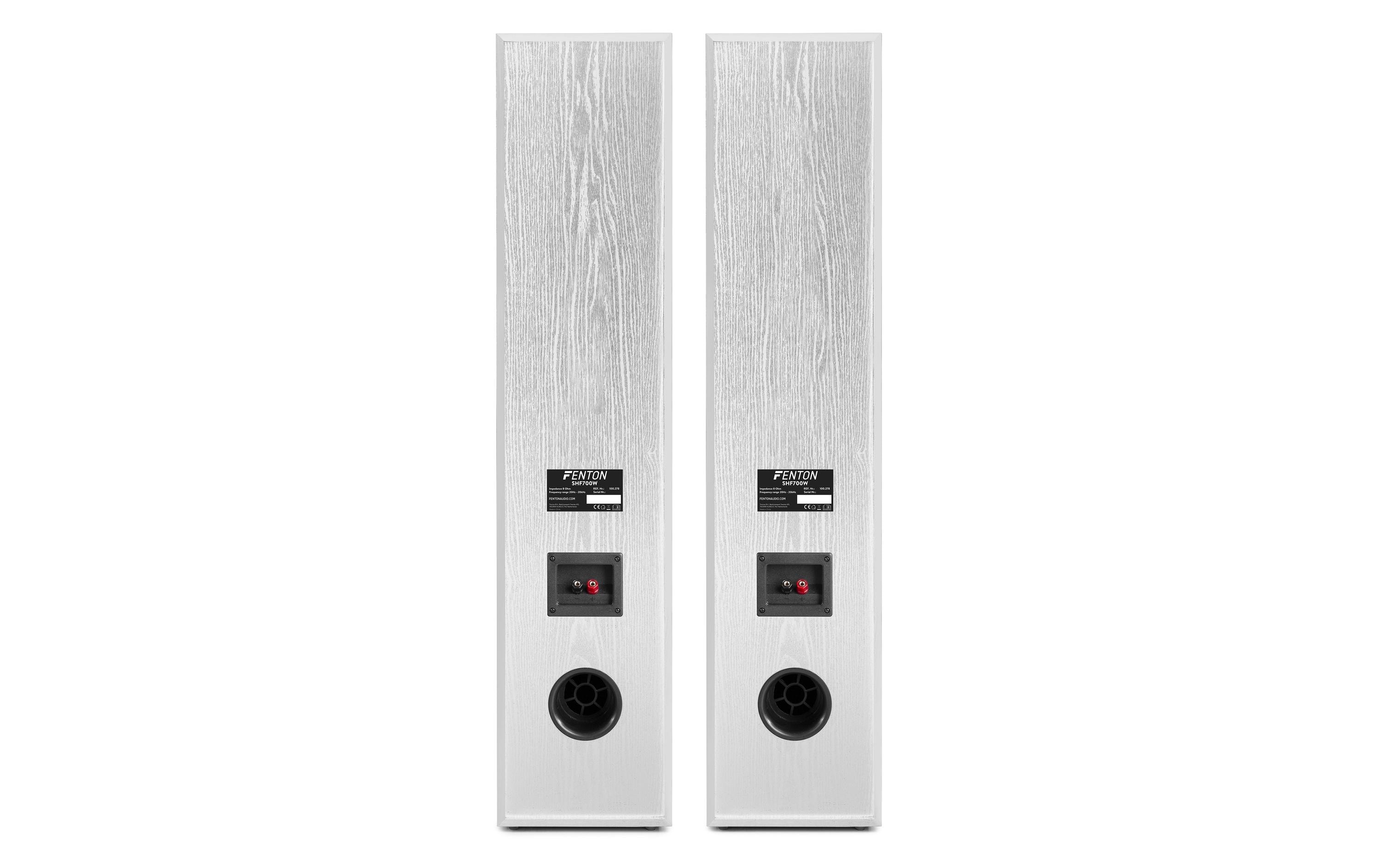 Fenton Standlautsprecher Paar SHF700W Weiss