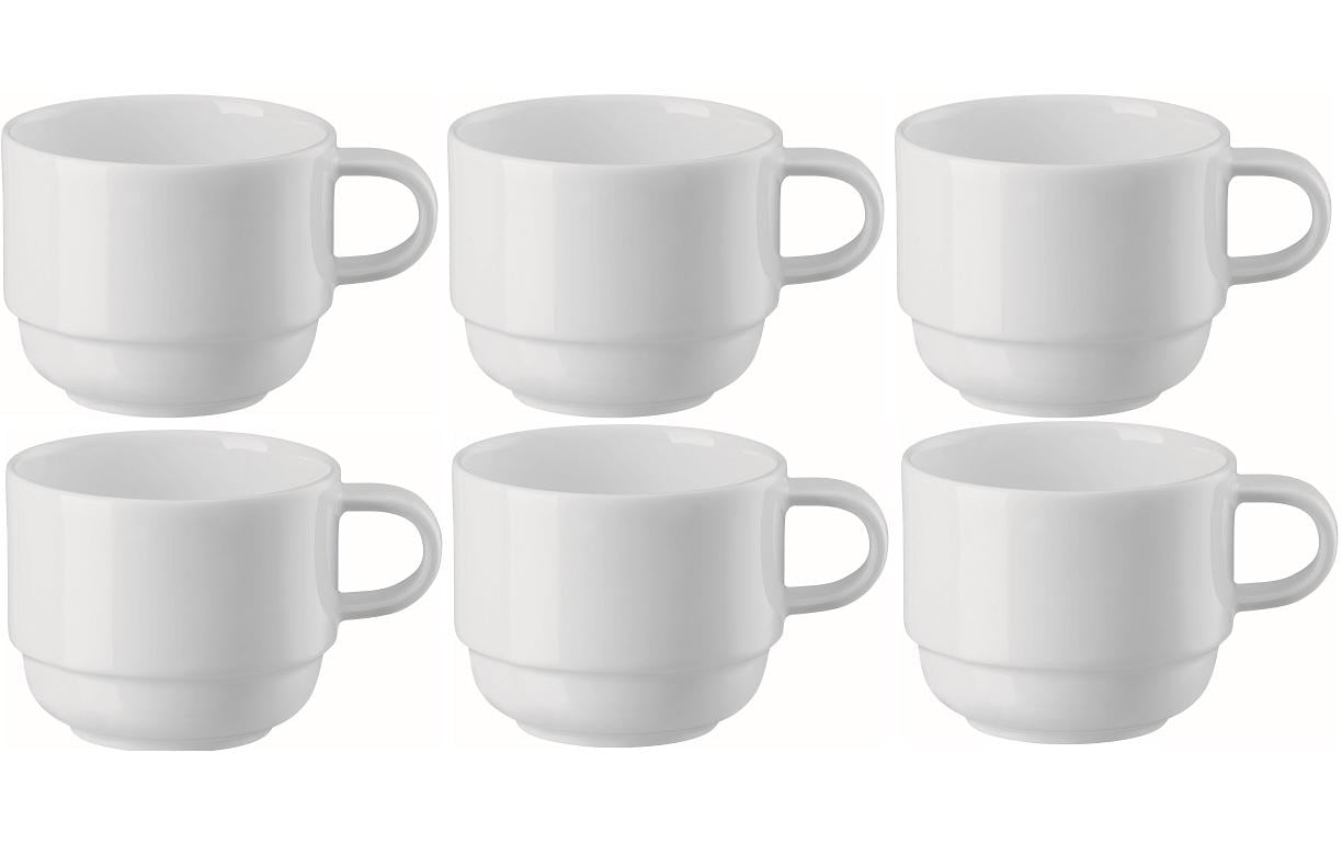Arthur Krupp Kaffeetasse Neve 220 ml, 6 Stück, Weiss