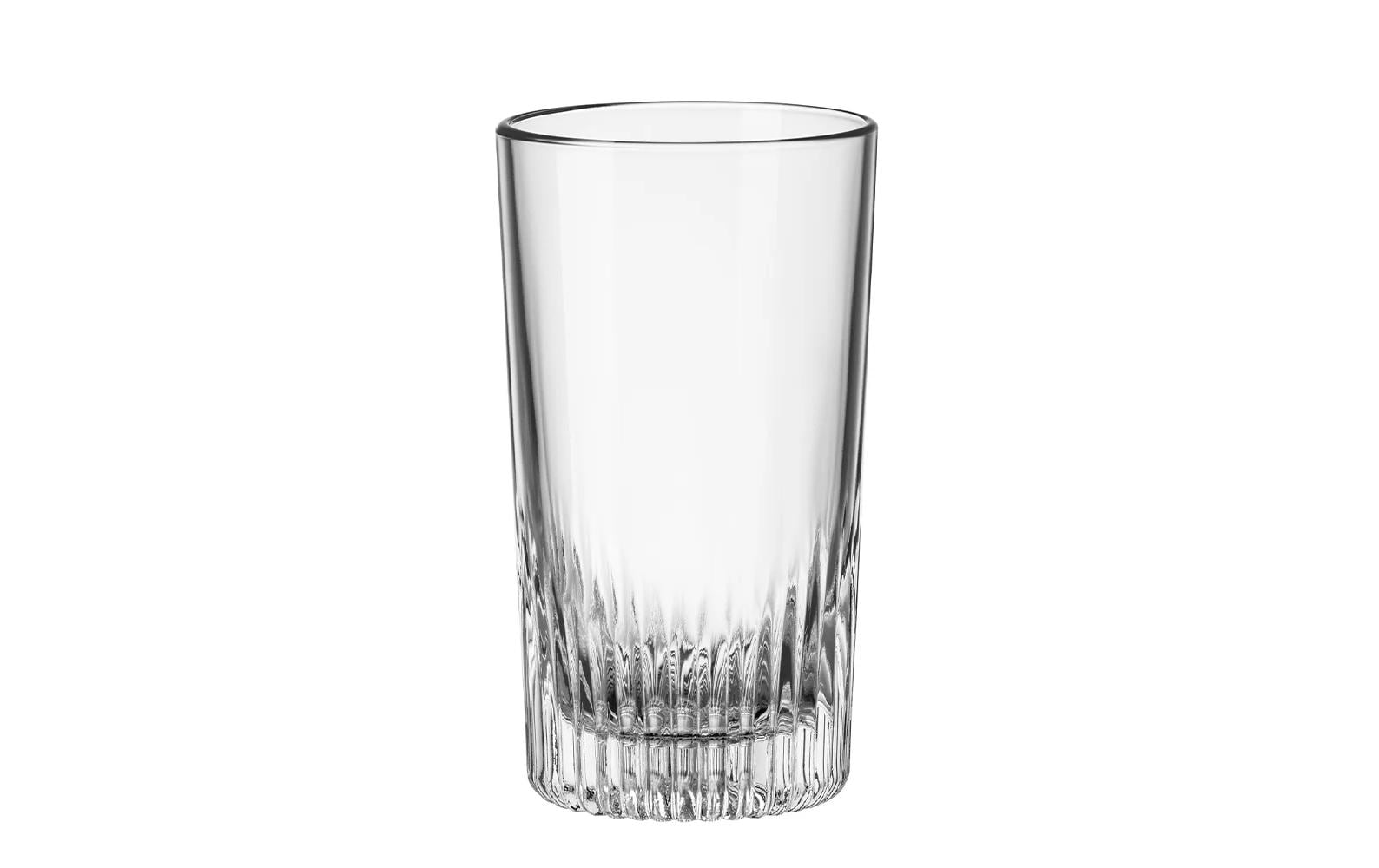 Bormioli Rocco Longdrinkglas New Graphics 450 ml, 6 Stück, Transparent