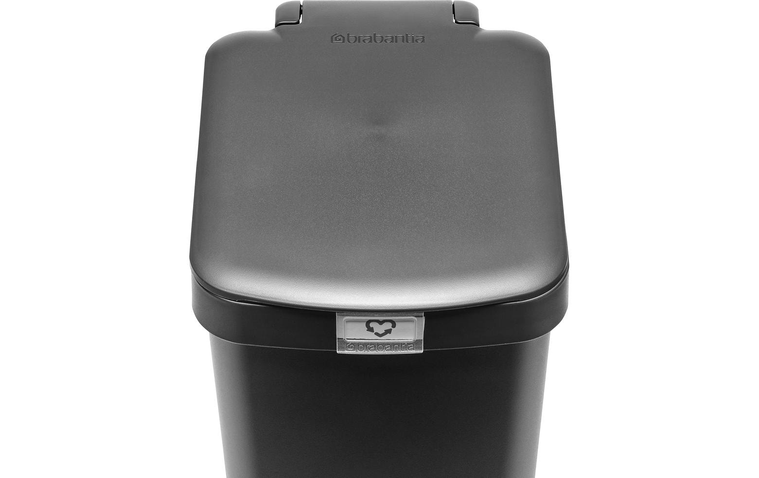 Brabantia Recyclingbehälter StepUp 16 l, Dunkelgrau